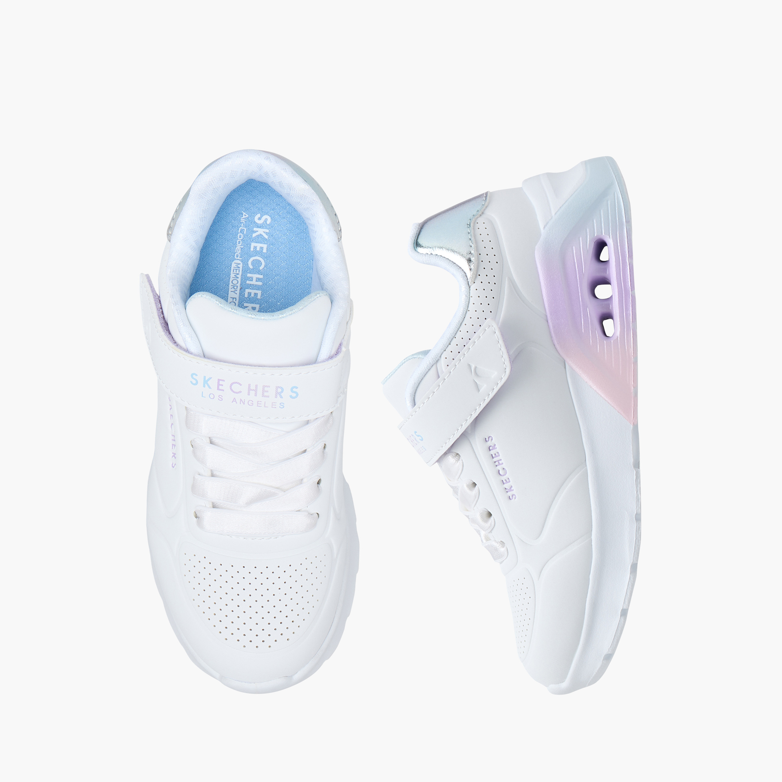 Skechers Girls UNO LITE 2.0 Hook & Loop Sneakers 310435L | OE-girls-shoes-sneakers-image-1