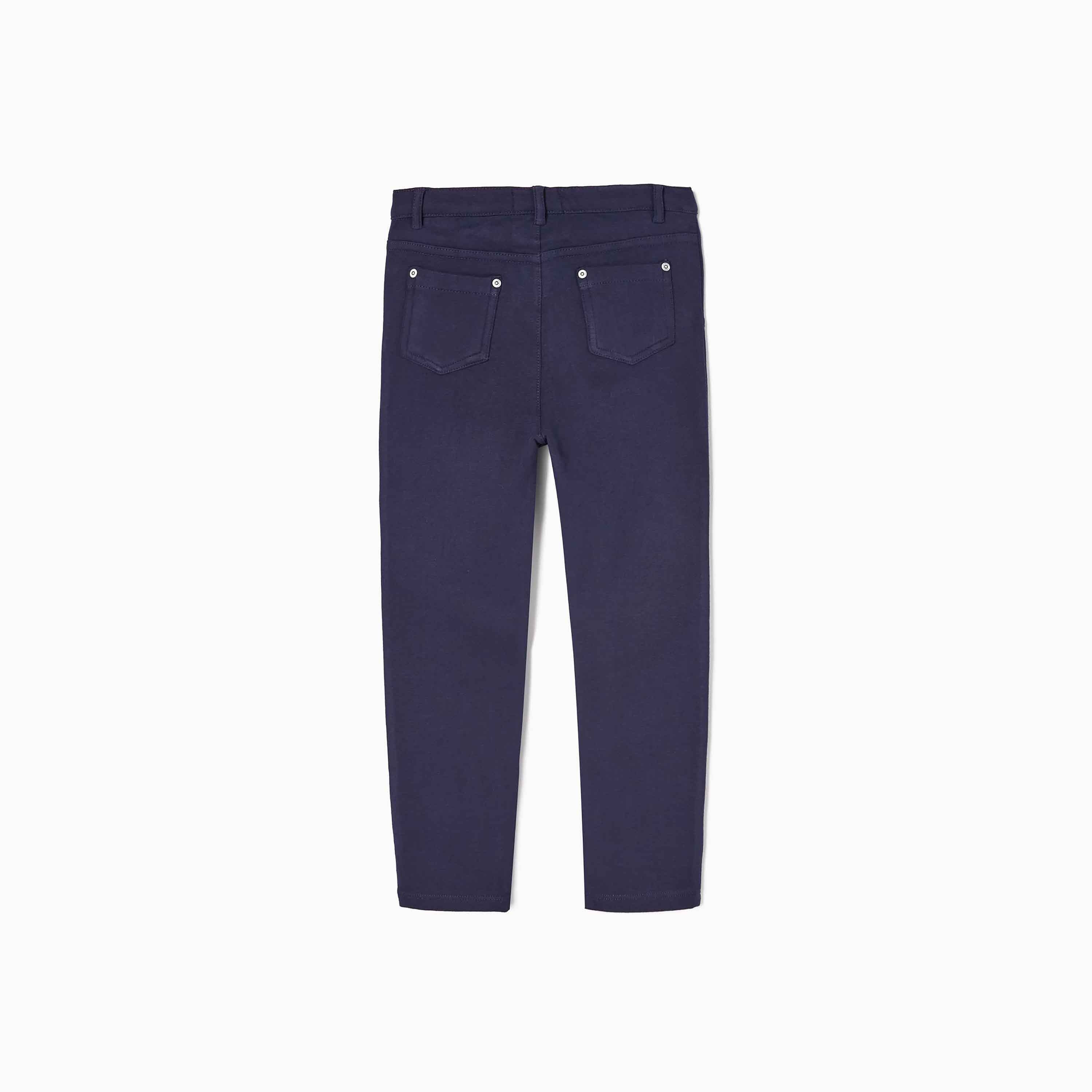 بنطال ركض ضيق قطني ممشط بقصة ضيقة للبنات من زيبي-girls-clothing-bottoms-jeansandjeggings-image-2