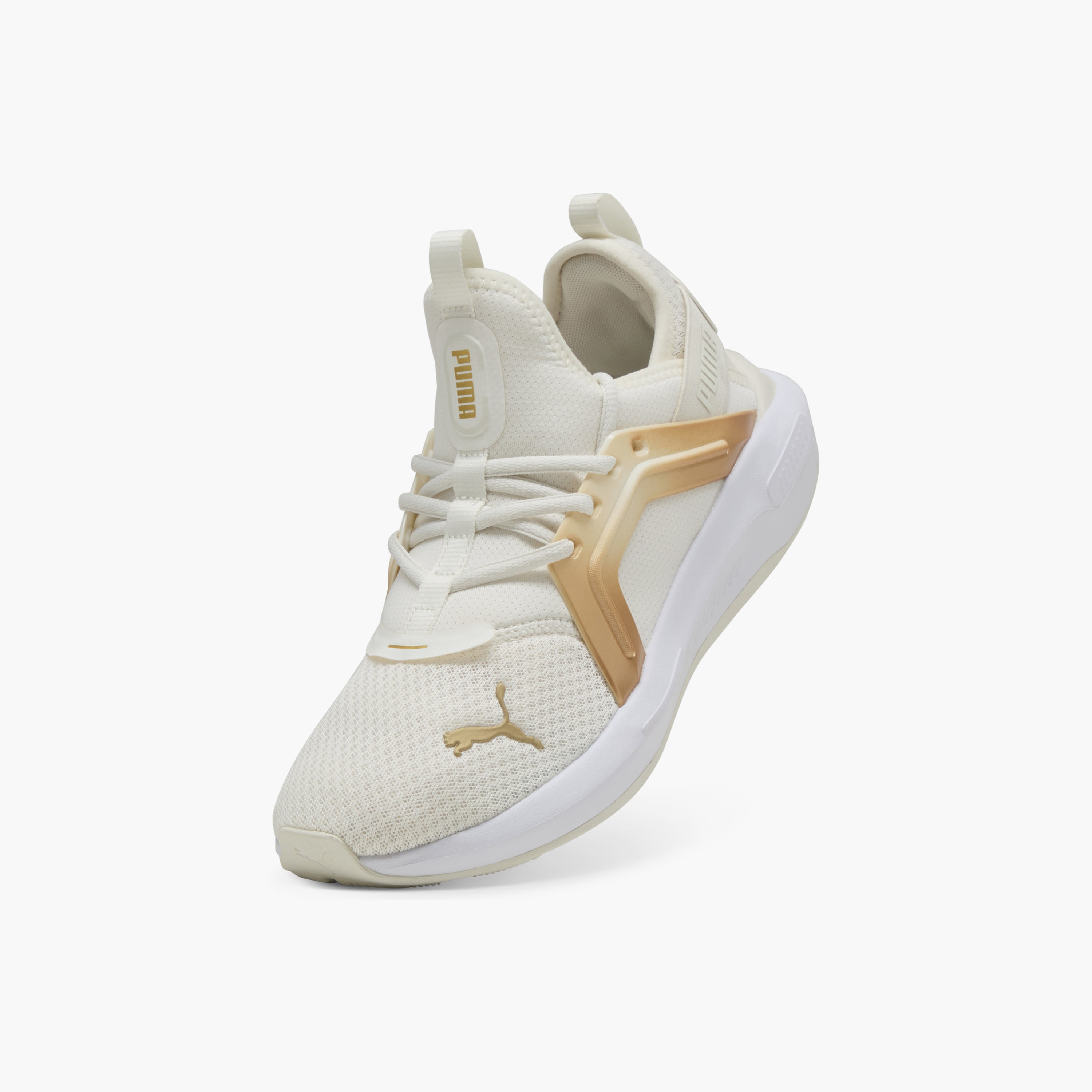Puma Women Softride Enzo 5 Metallic Lace-Up Sports Shoes-sports-women-shoes-image-5