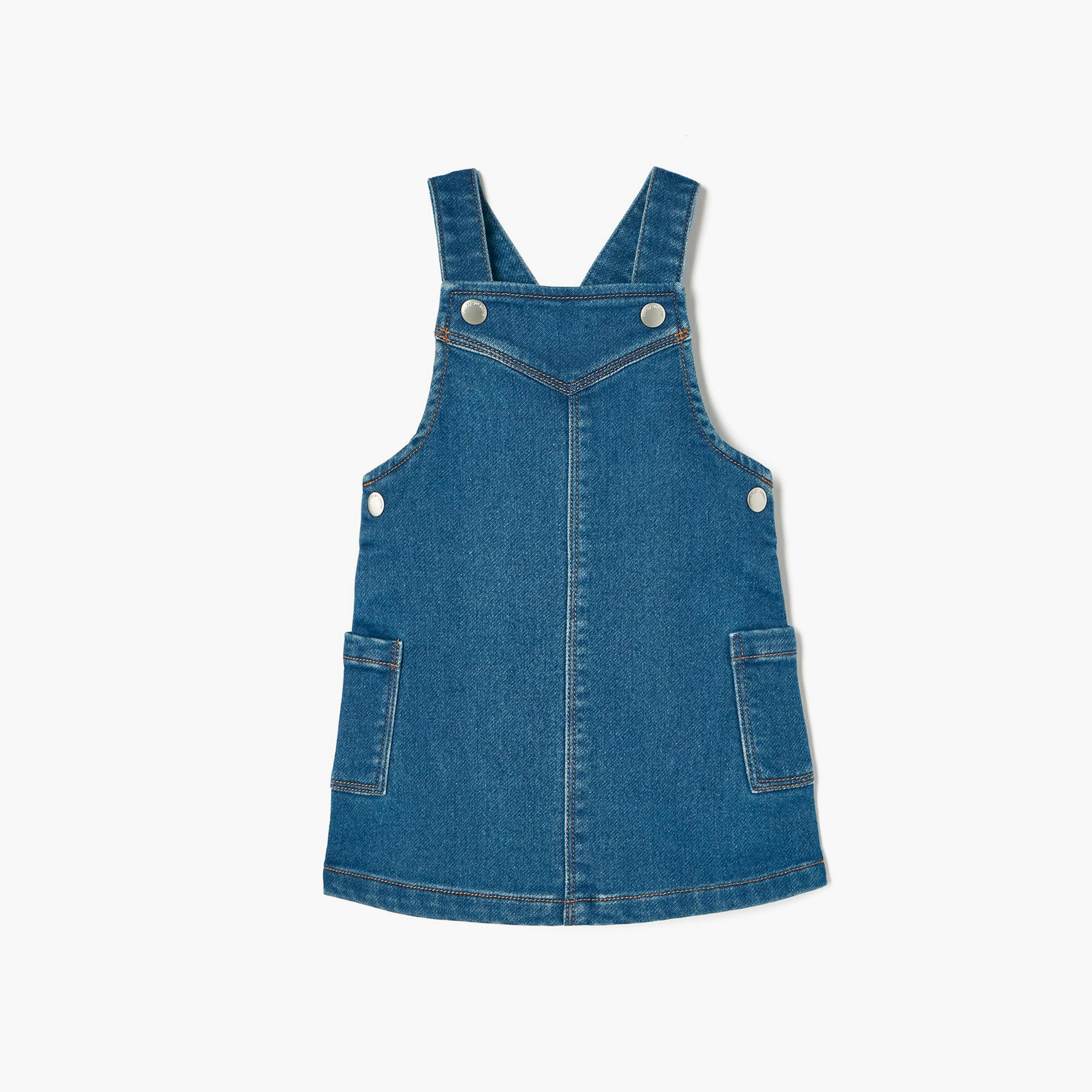 Denim deals pinafore girls