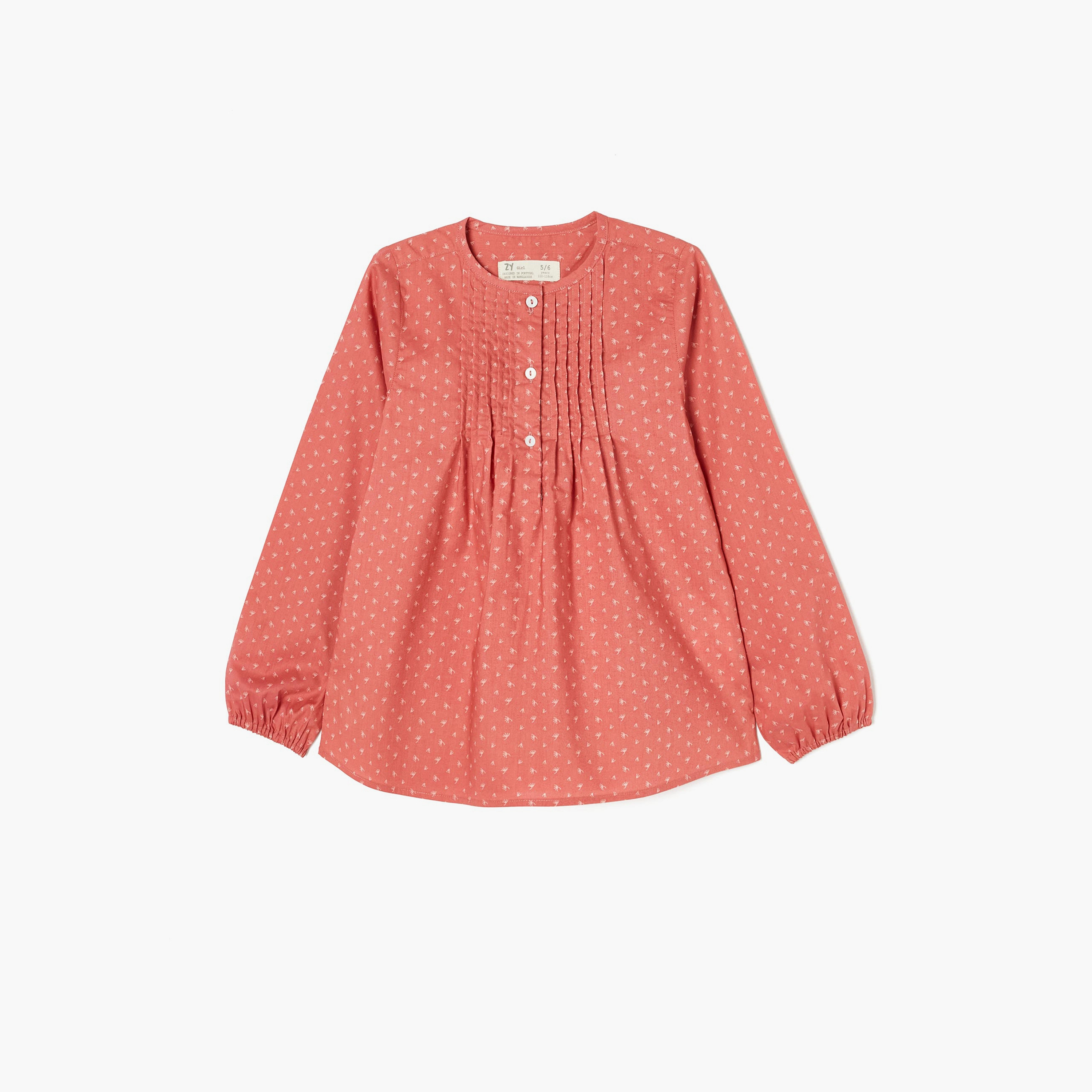بلوزة بأكمام طويلة مطبوعة من زيبي-girls-clothing-blousesandshirts-image-1