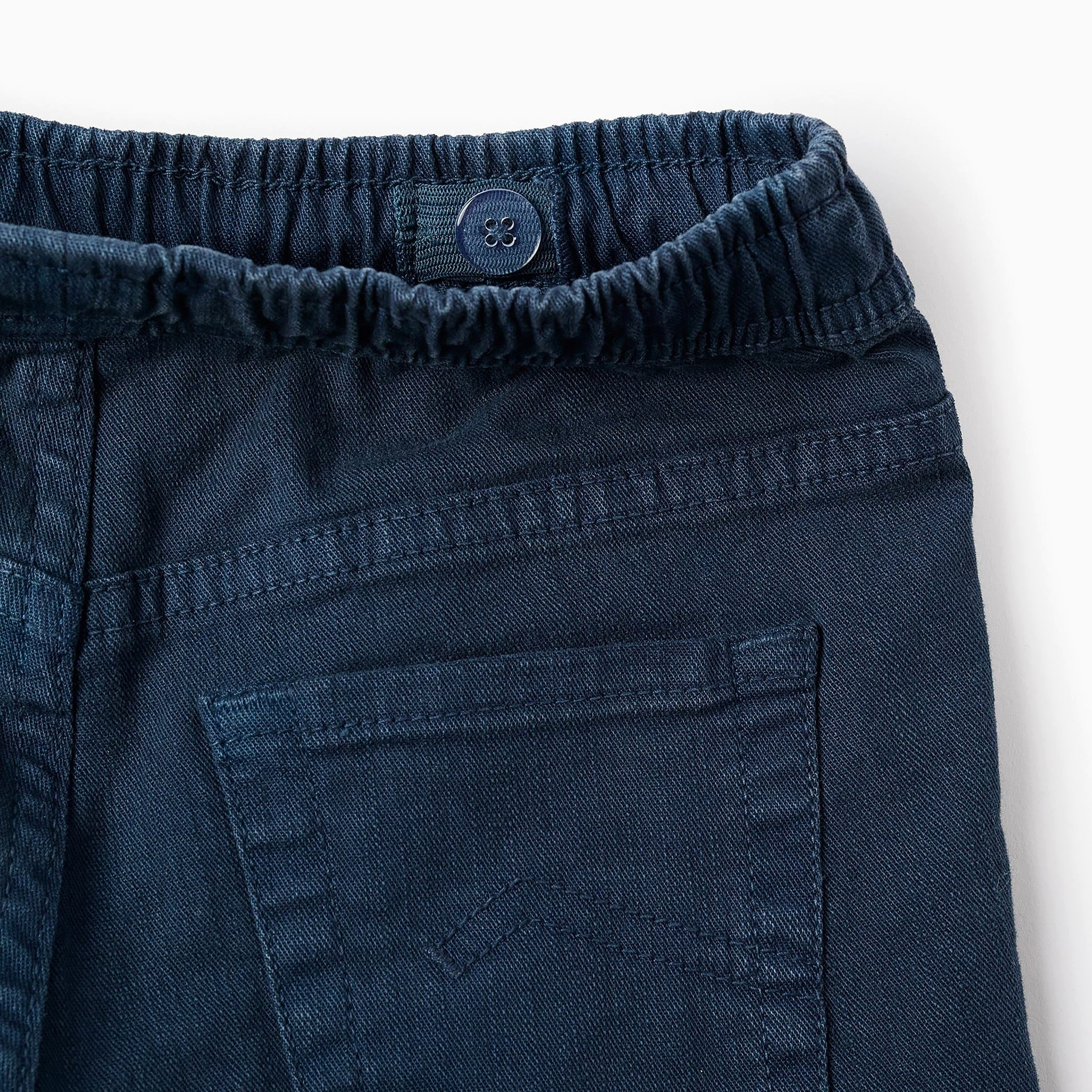 بنطال بقصة ضيقة سادة مطاطي من زيبي-boys-clothing-bottoms-trousers-image-3