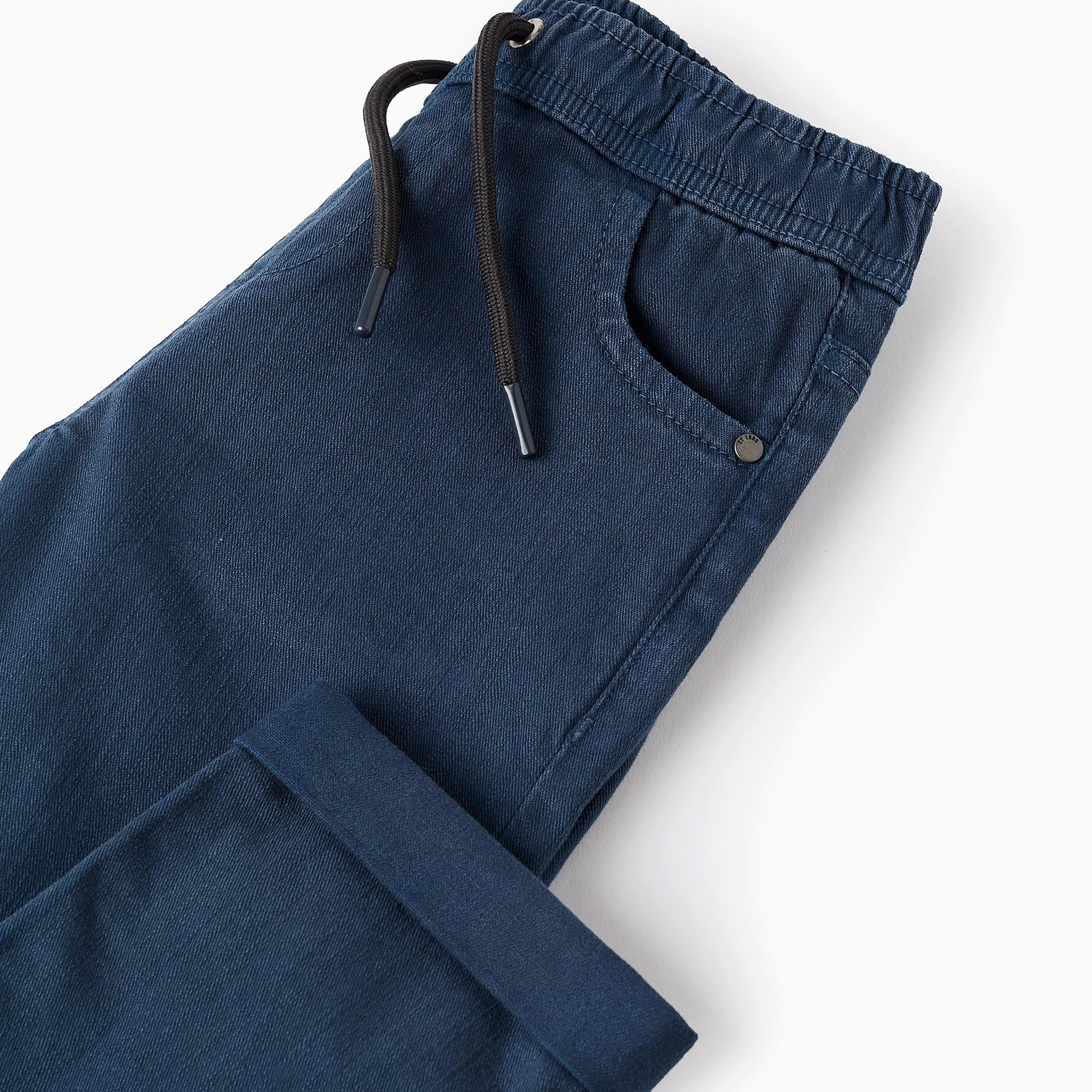 بنطال بقصة ضيقة سادة مطاطي من زيبي-boys-clothing-bottoms-trousers-image-4