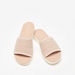 Le Confort Textured Slip-On Slide Sandals-Women%27s Flat Sandals-thumbnailMobile-1
