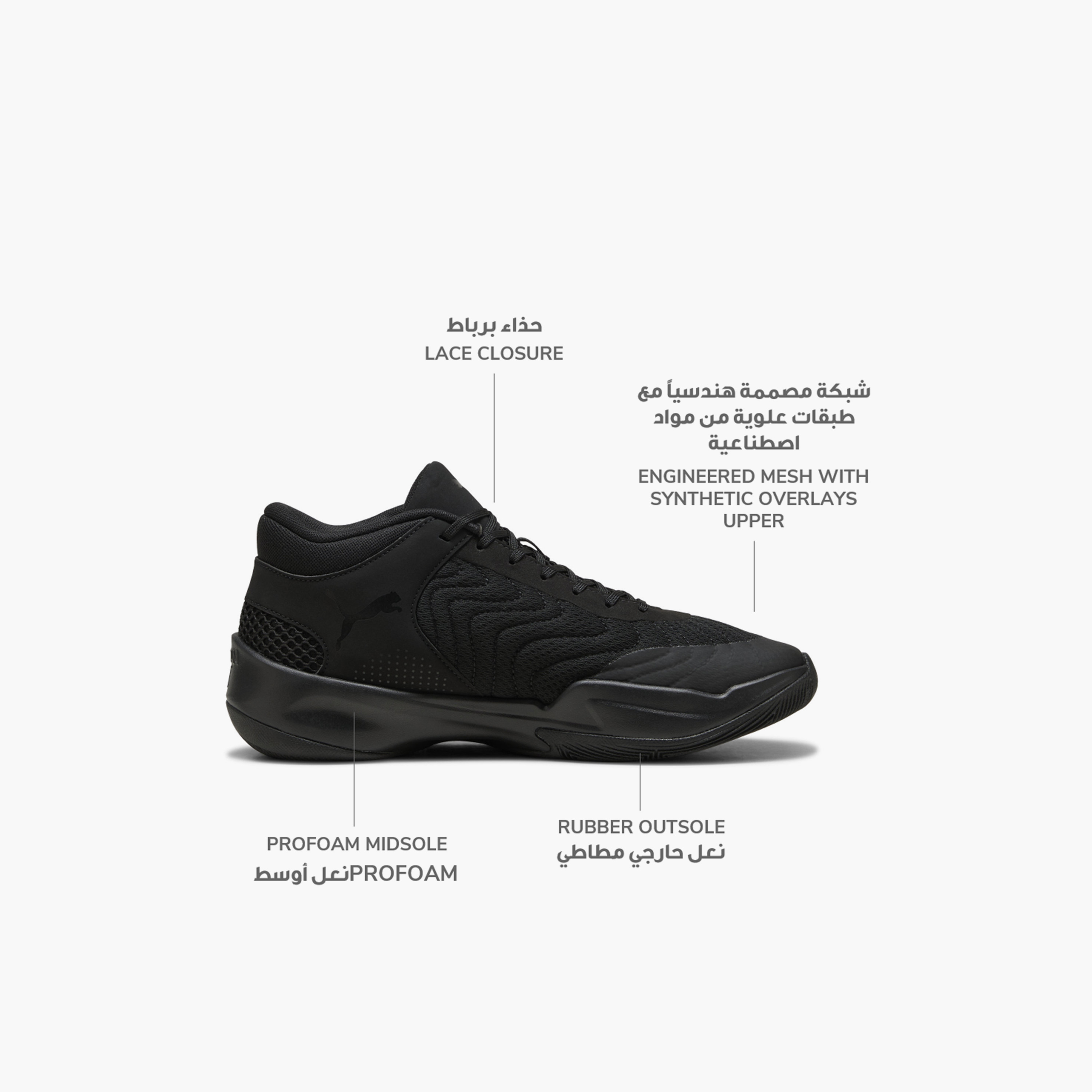 Puma Men Court Pro 2 Lace-Up Low Ankle Sneakers-sports-men-shoes-image-2