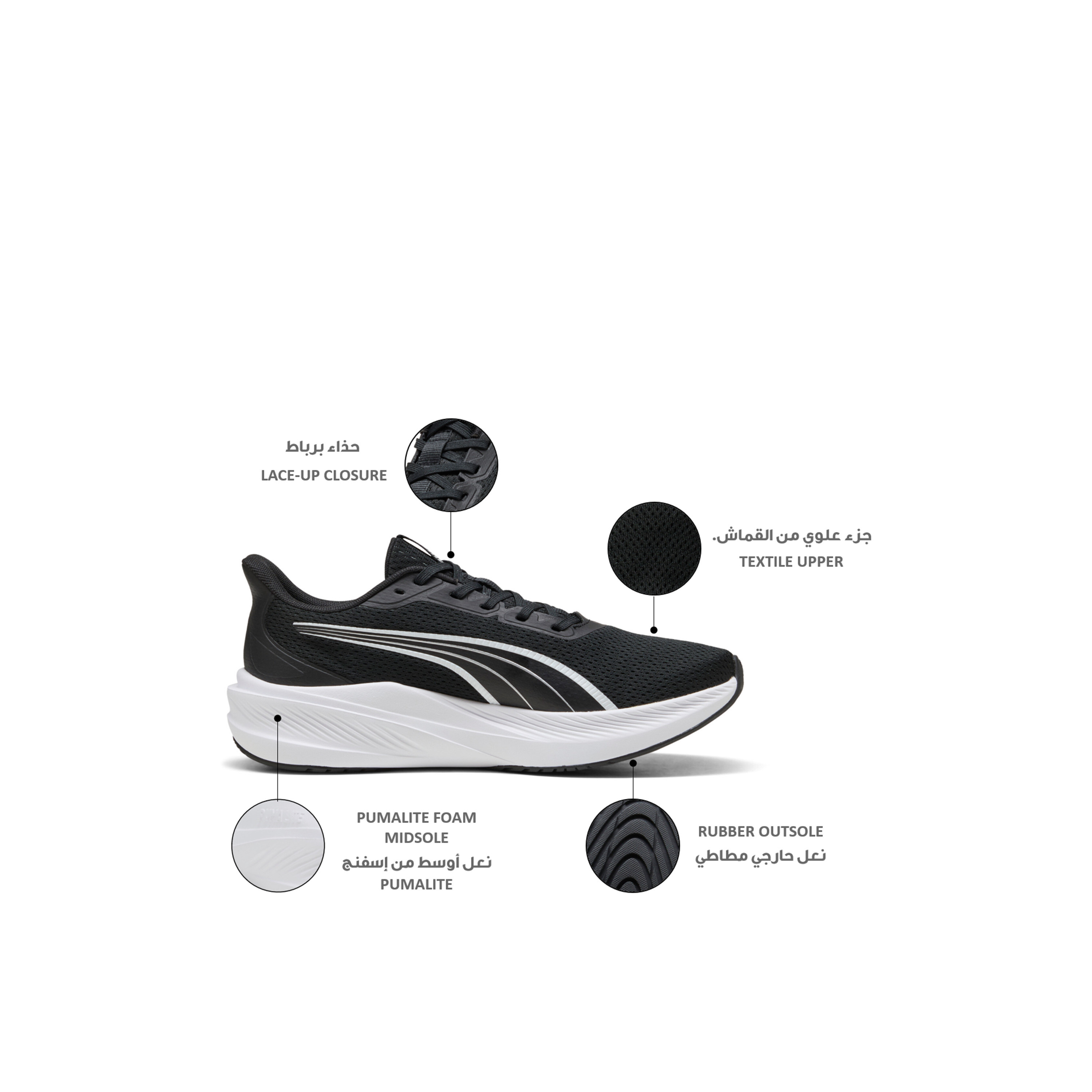 Puma Women Dasher Lite Lace-Up Sports Shoes-sports-women-shoes-image-2