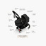 عربة أطفال يويو⁵ مع حزمة حديثي الولادة من ستوكي - أسود-baby-gear-strollersandprams-strollers-image-1