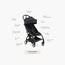 عربة أطفال يويو⁵ مع حزمة حديثي الولادة من ستوكي - أسود-baby-gear-strollersandprams-strollers-image-2