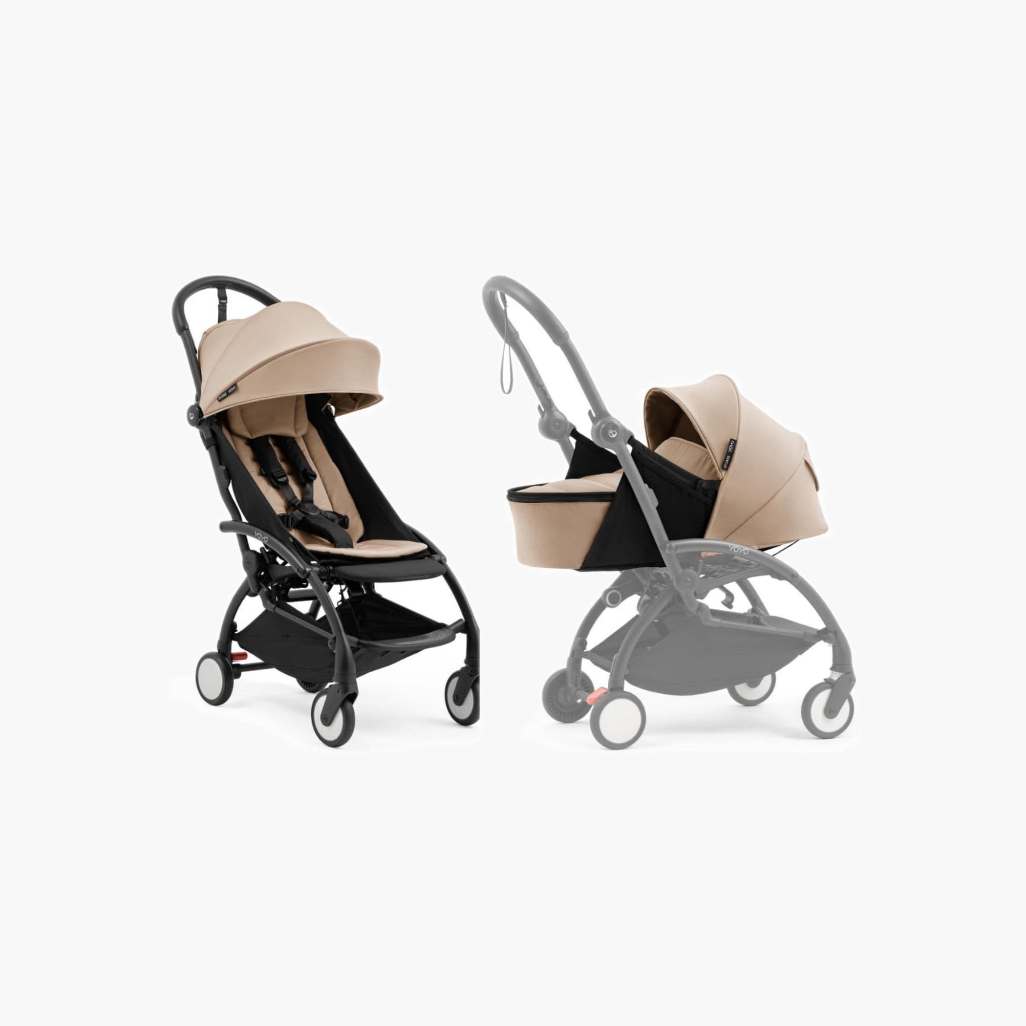 Stokke YOYO⁵ Stroller with Newborn Pack - Taupe-baby-gear-strollersandprams-strollers-image-2