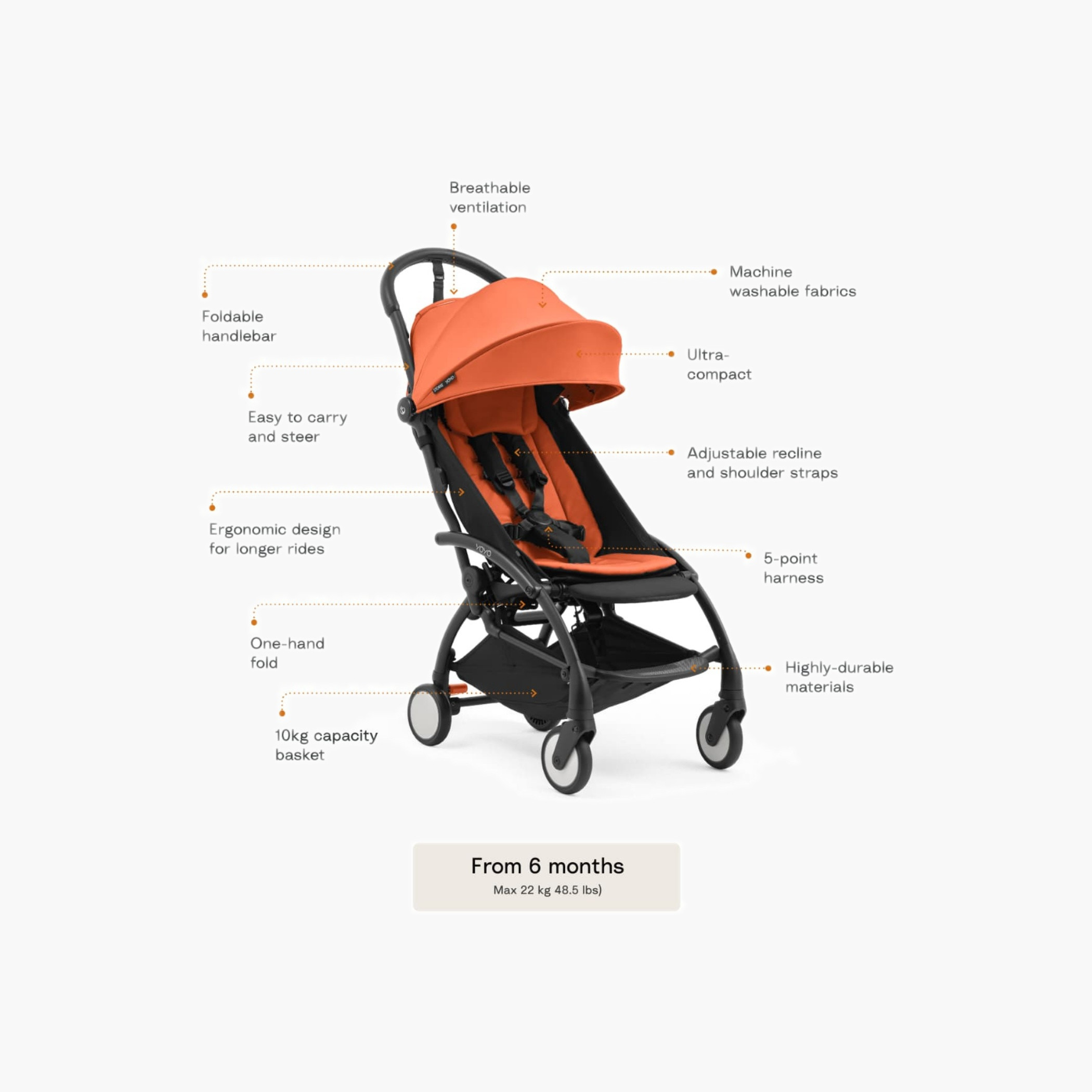 عربة أطفال يويو⁵ مع حزمة حديثي الولادة من ستوكي - خوخي-baby-gear-strollersandprams-strollers-image-10