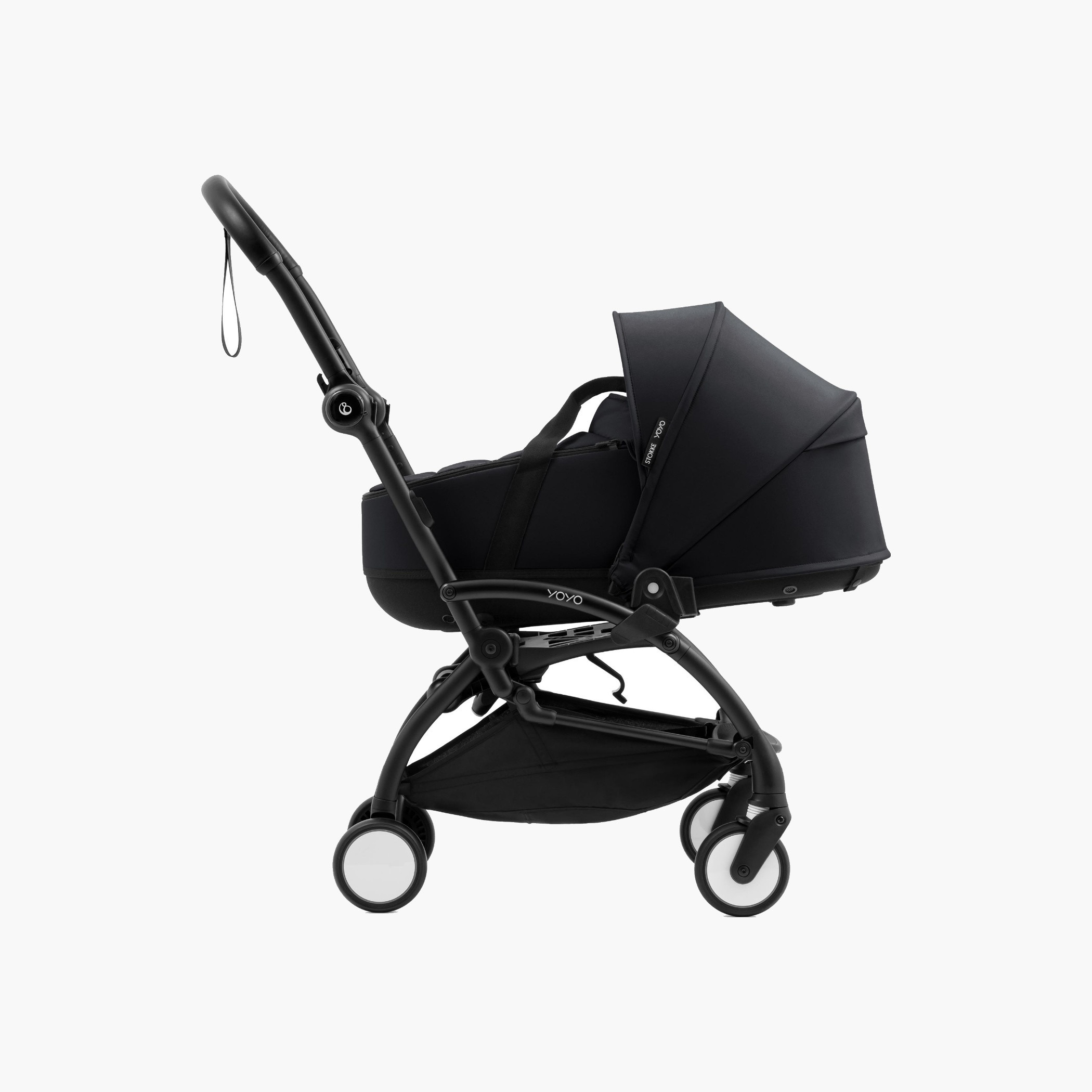 Stokke YOYO⁵ Stroller Frame + Bassinet - Black-baby-gear-strollersandprams-strollers-image-3