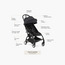 إطار عربة يويو⁵ مع حزمة الألوان من ستوكي - أسود-baby-gear-strollersandprams-strollers-image-1