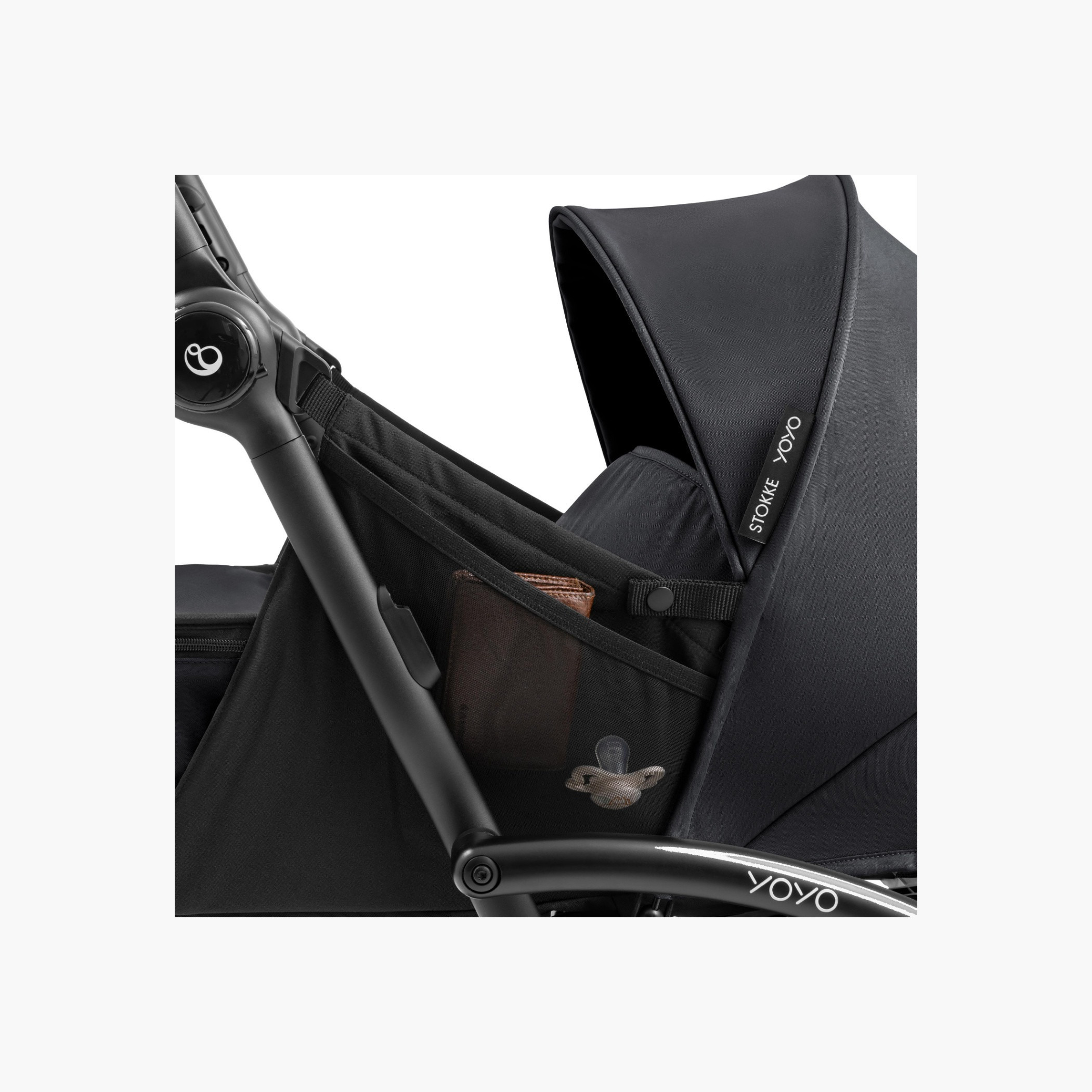 Stokke YOYO⁵ Stroller Frame + Newborn Pack - Black-baby-gear-strollersandprams-strollers-image-4