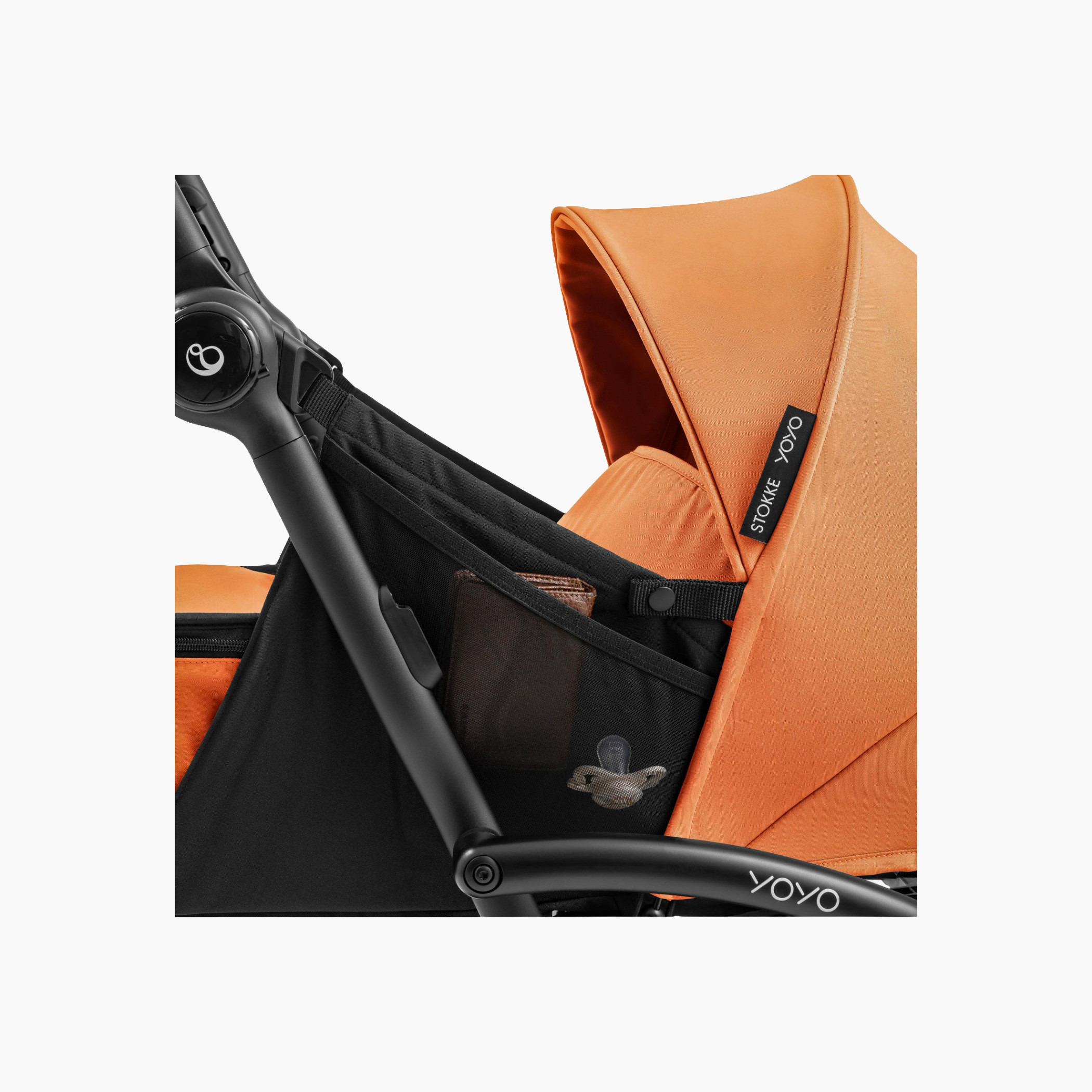 Stokke YOYO⁵ Stroller Frame + Newborn Pack - Peach-baby-gear-strollersandprams-strollers-image-4