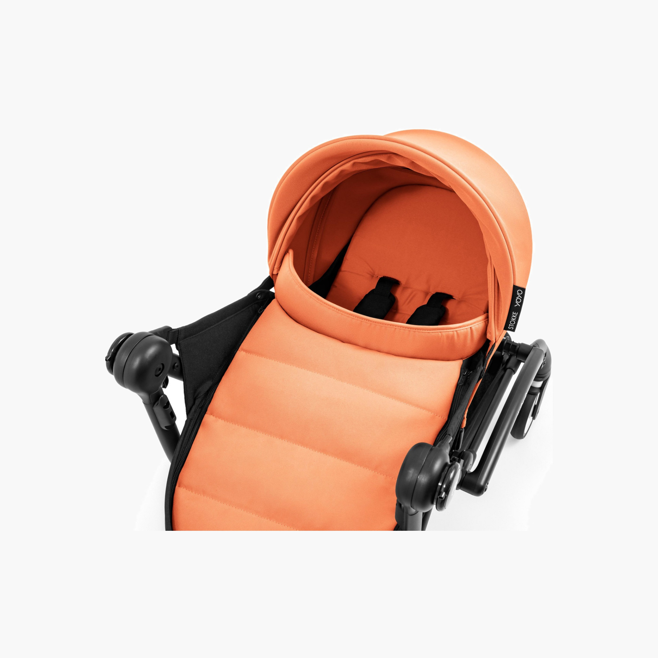 Stokke YOYO⁵ Stroller Frame + Newborn Pack - Peach-baby-gear-strollersandprams-strollers-image-5