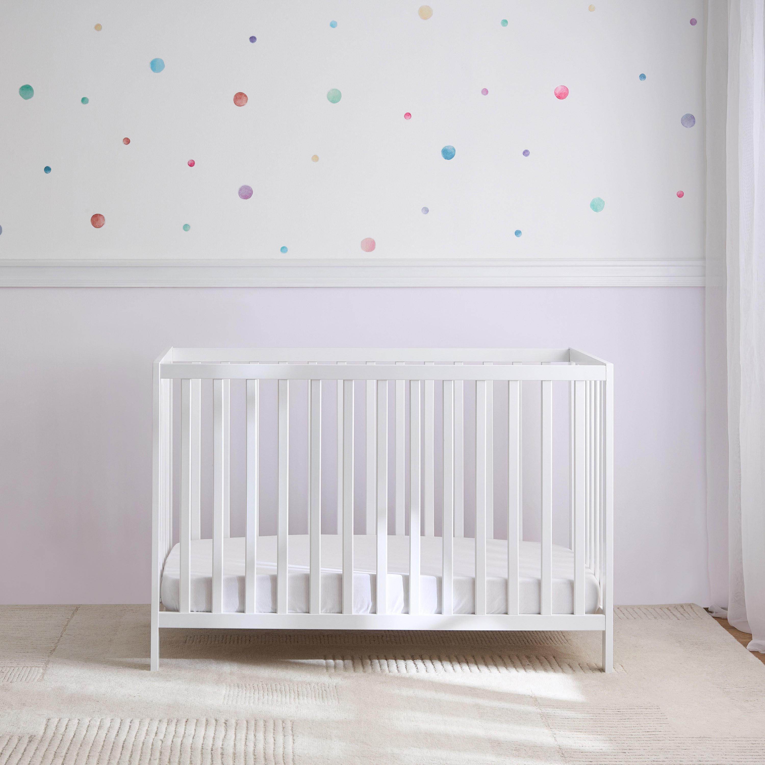 طقم سرير رضع ومرتبة دارفين من جيجلز-baby-nursery-furniture-cribsandbeds-babycribs-image-10