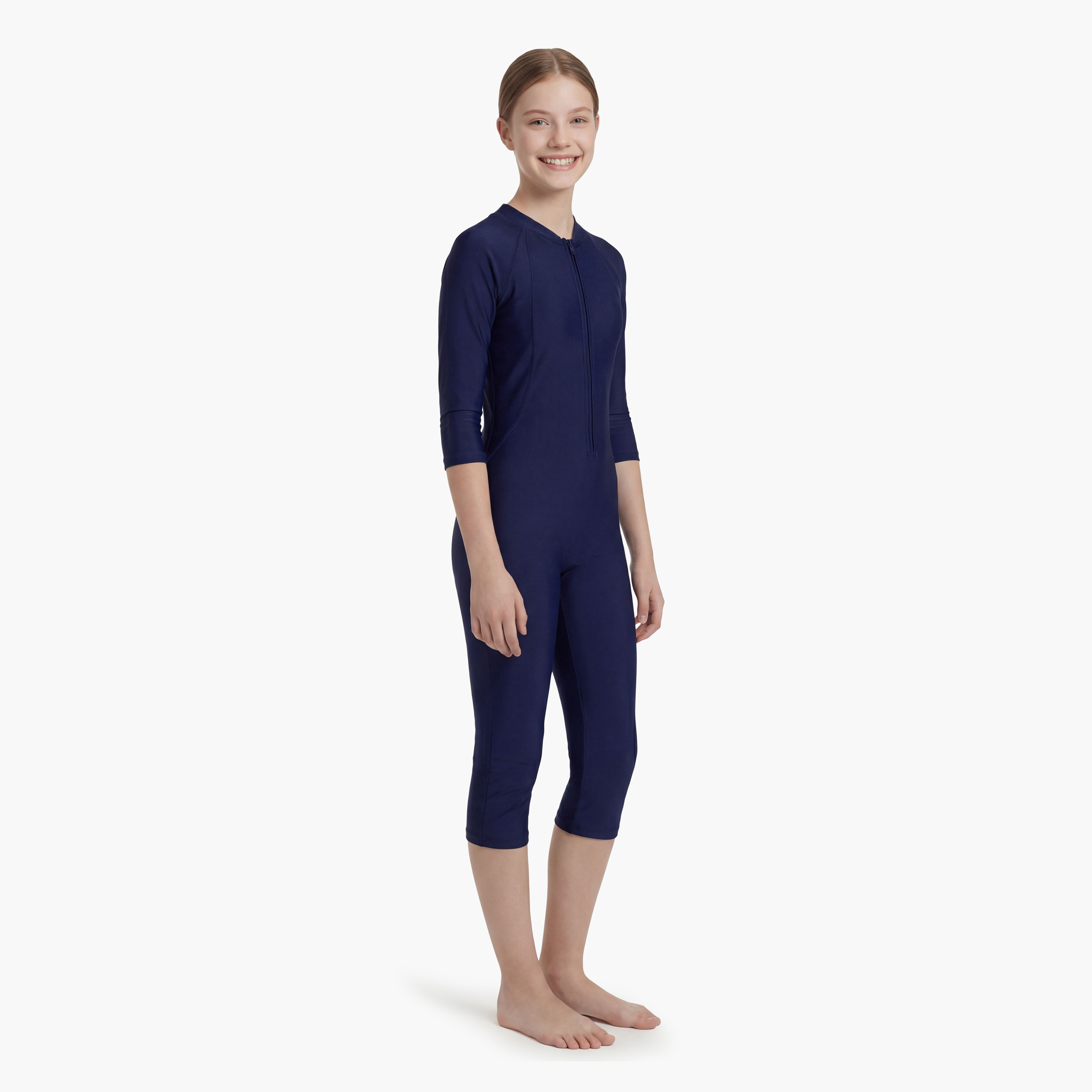 Coega Girls Slim-Kini 3/4 – Solid Navy-girls-clothing-sportswear-swimwear-image-4