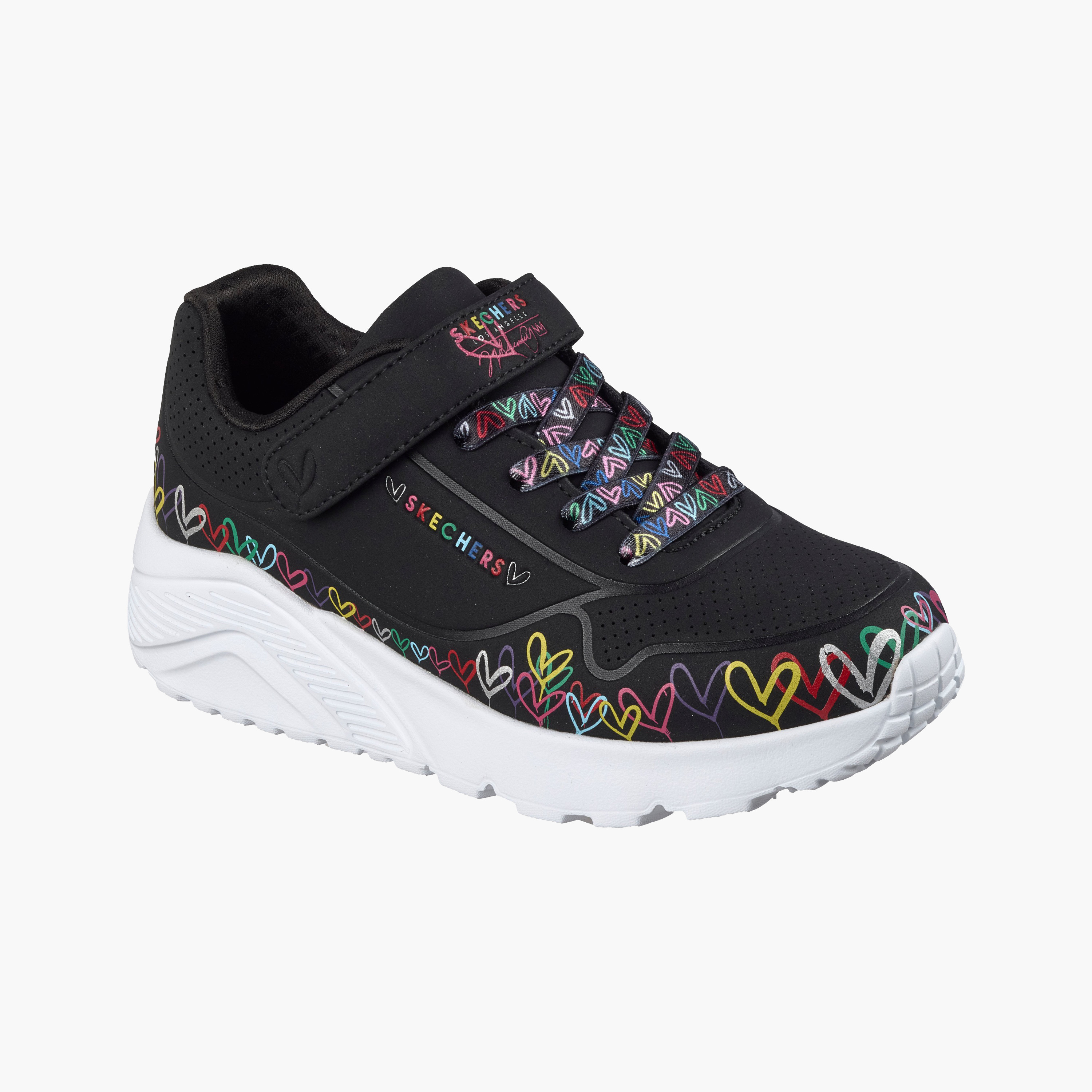 Skechers Girls UNO LITE Hook & Loop Ankle Sneakers-girls-shoes-sneakers-image-5