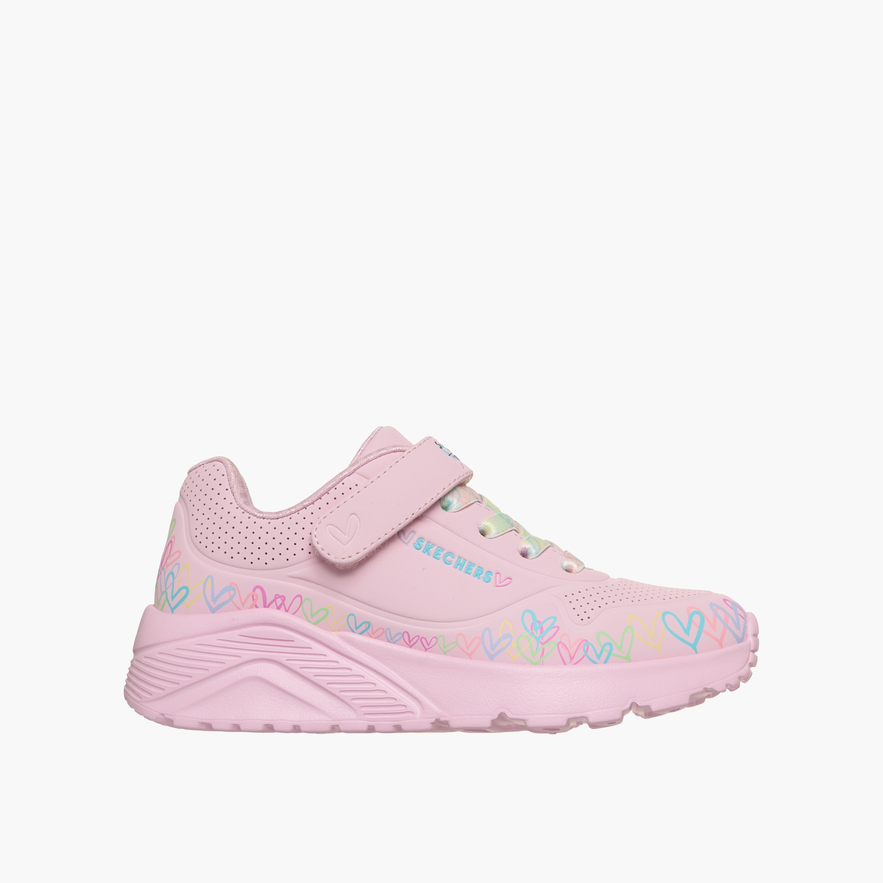 Skechers Girls UNO LITE Hook & Loop Sports Shoes-girls-shoes-sneakers-image-1