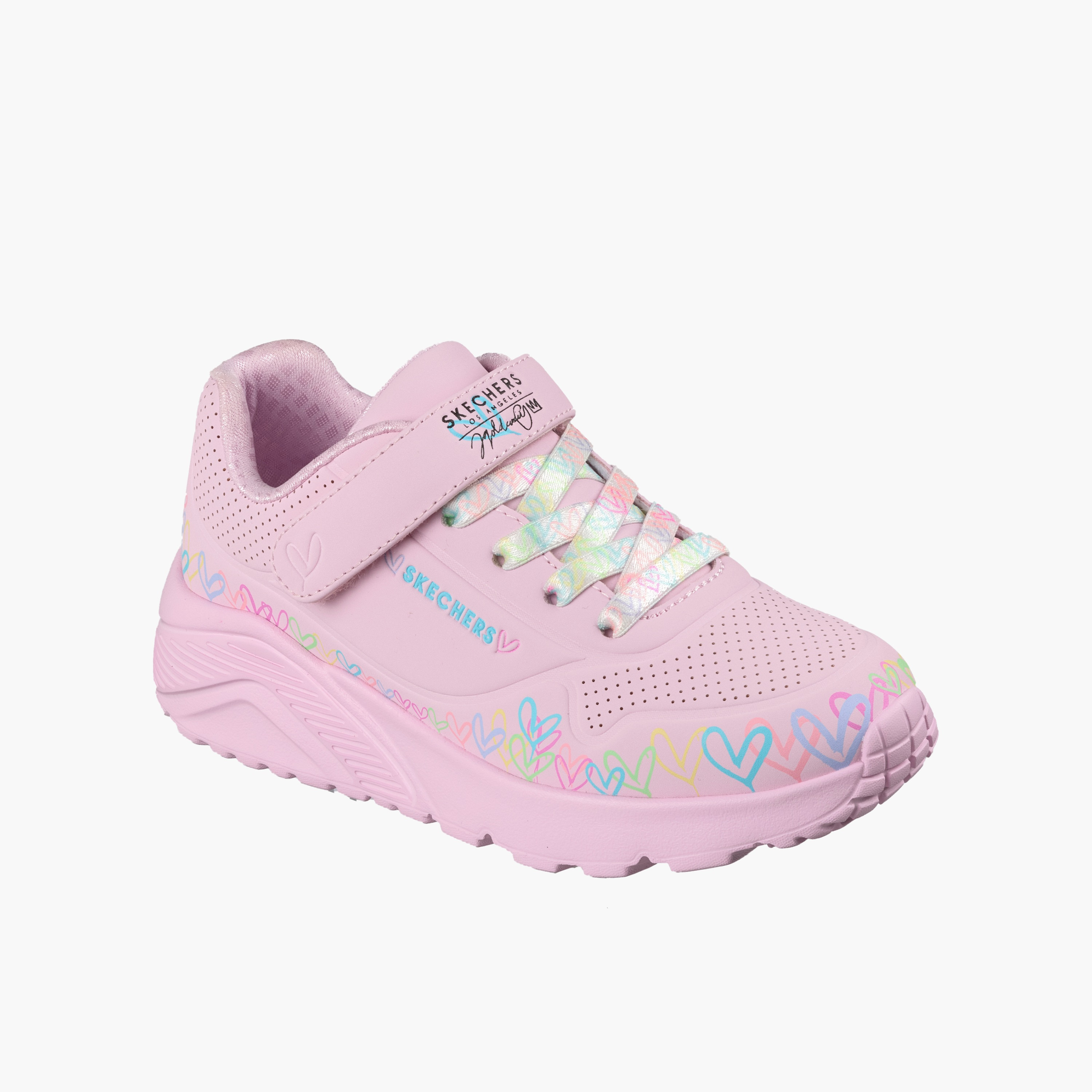 Skechers Girls UNO LITE Hook & Loop Sports Shoes-girls-shoes-sneakers-image-4