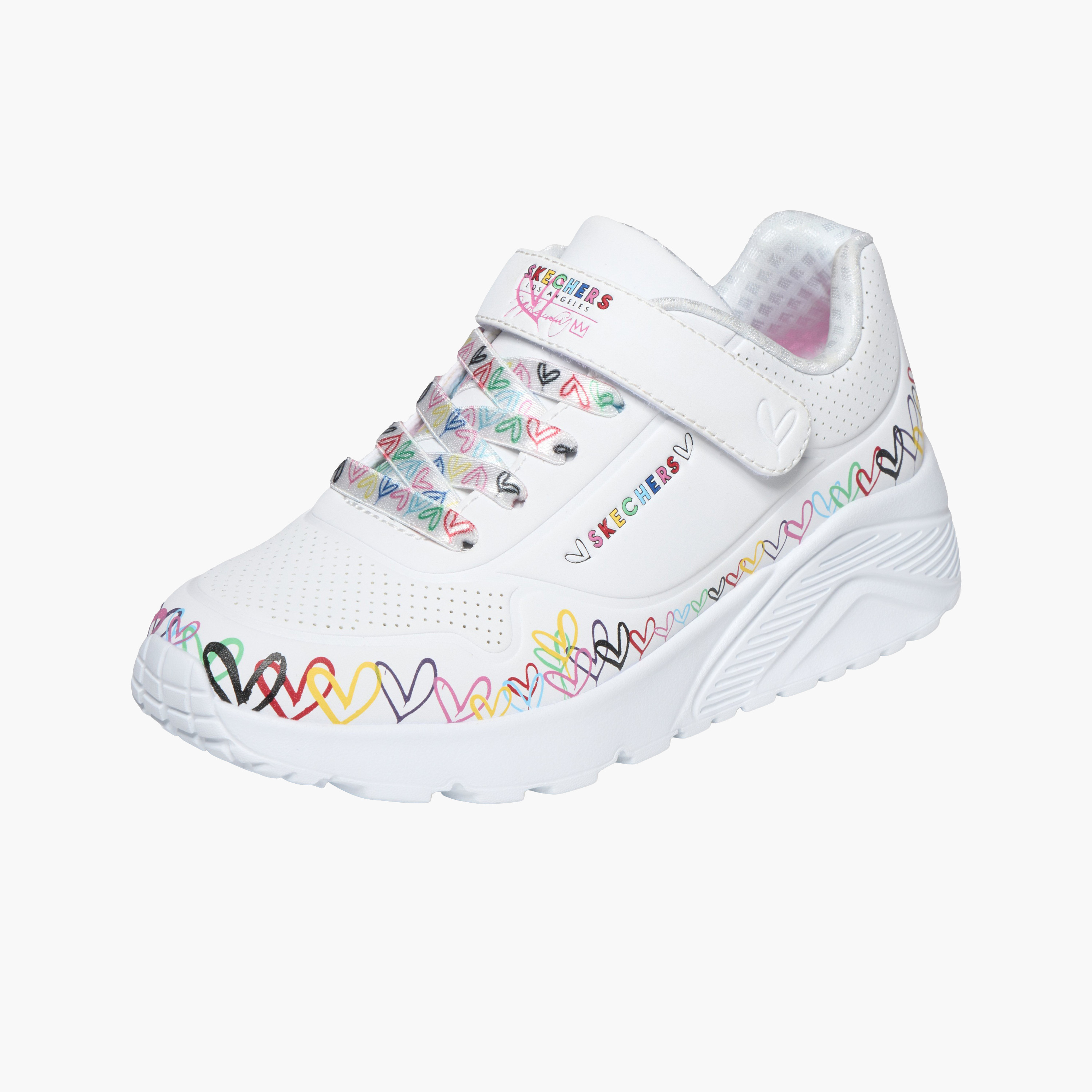 حذاء رياضي للكاحل للبنات أونو لايت بشريط إغلاق لاصق من سكيتشرز-girls-shoes-sneakers-image-3