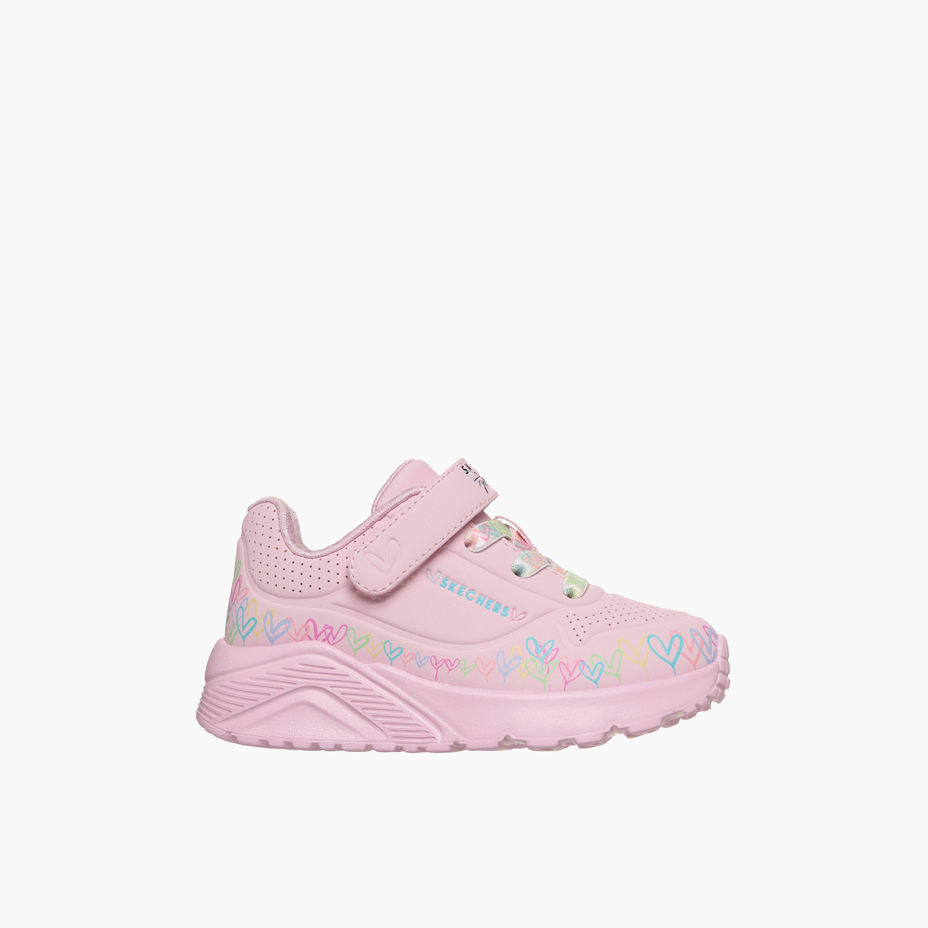 Skechers Girls UNO LITE Hook & Loop Sneakers-baby-girls-shoes-closedshoes-image-3