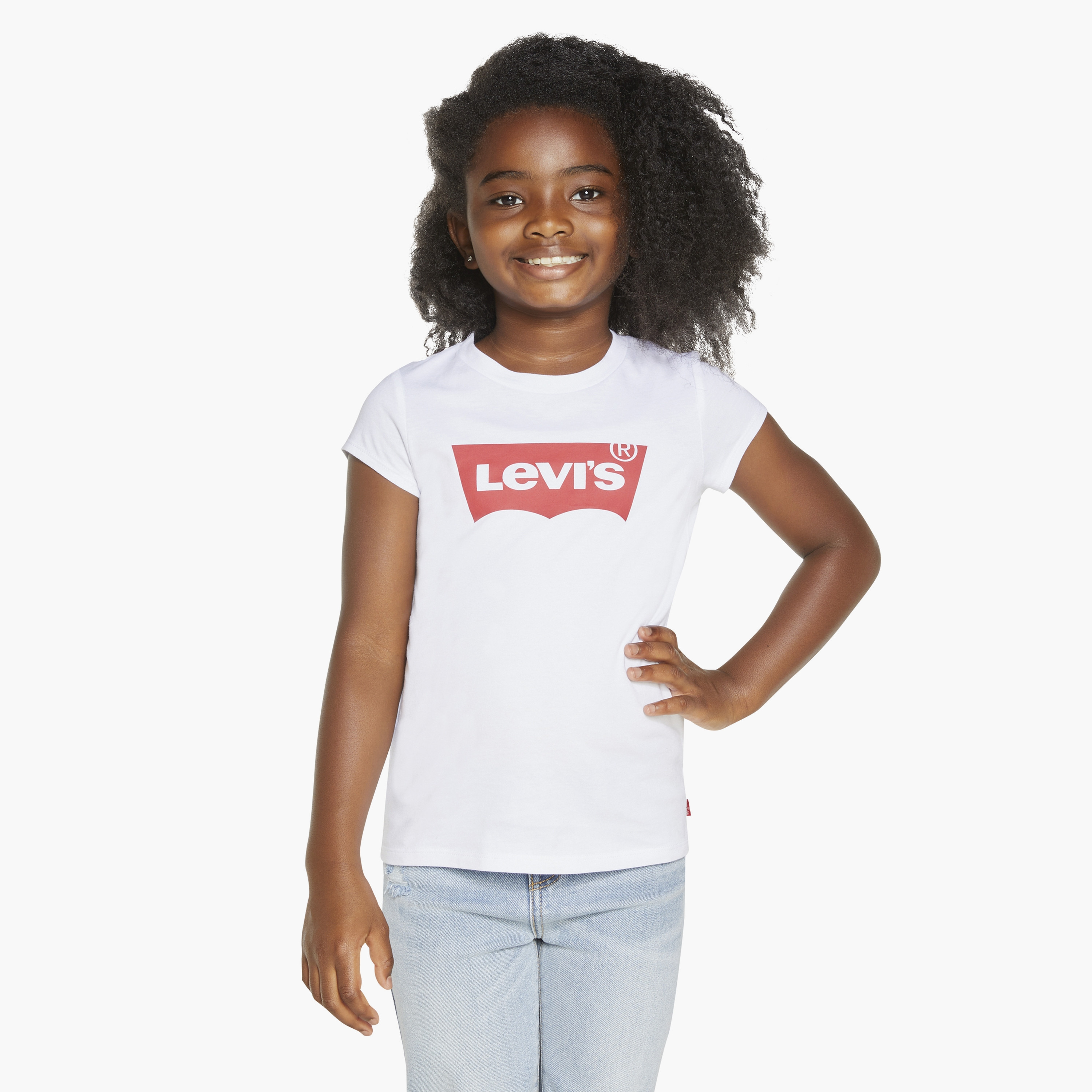 تي شيرت مطبوع بأكمام قصيرة من ليفايس-girls-clothing-tshirts-image-1