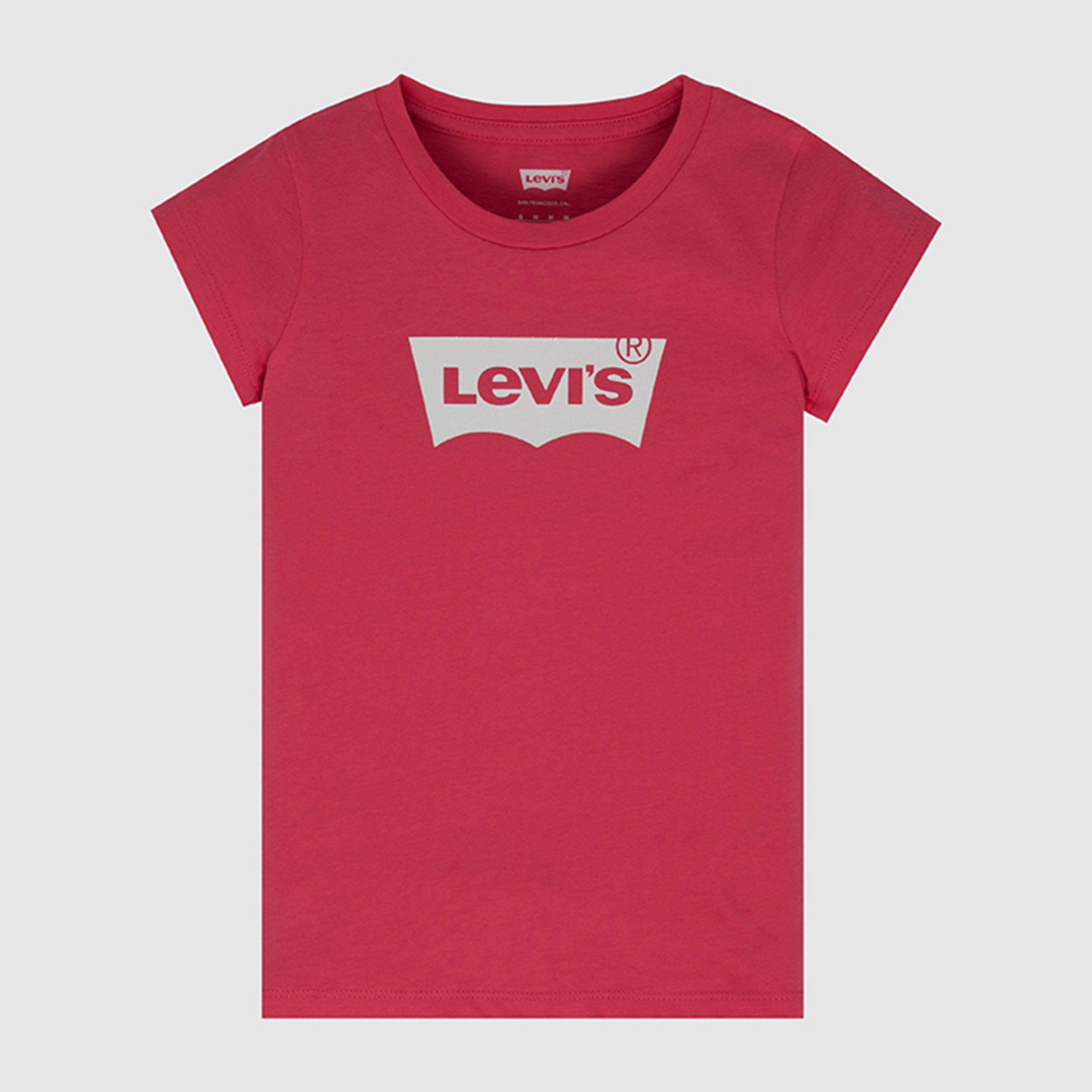 Levi's Girls Pink Logo Crew Neck Short Sleeves T-Shirt-girls-clothing-blousesandshirts-image-1