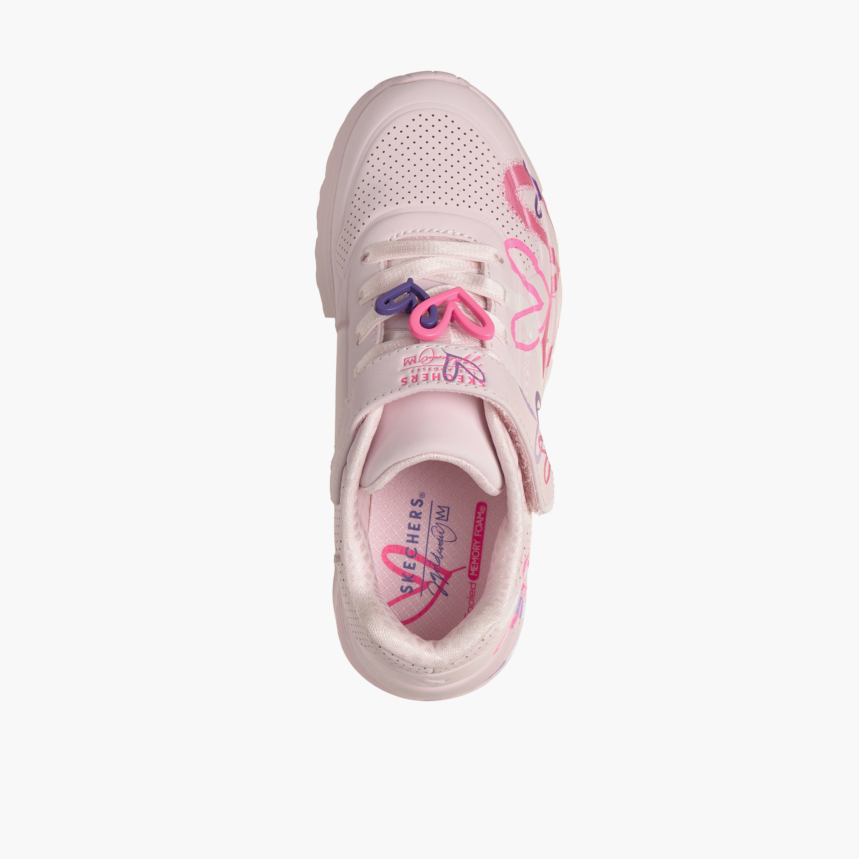 Skechers Girls UNO LITE Hook & Loop Sneakers-girls-shoes-sports-image-2