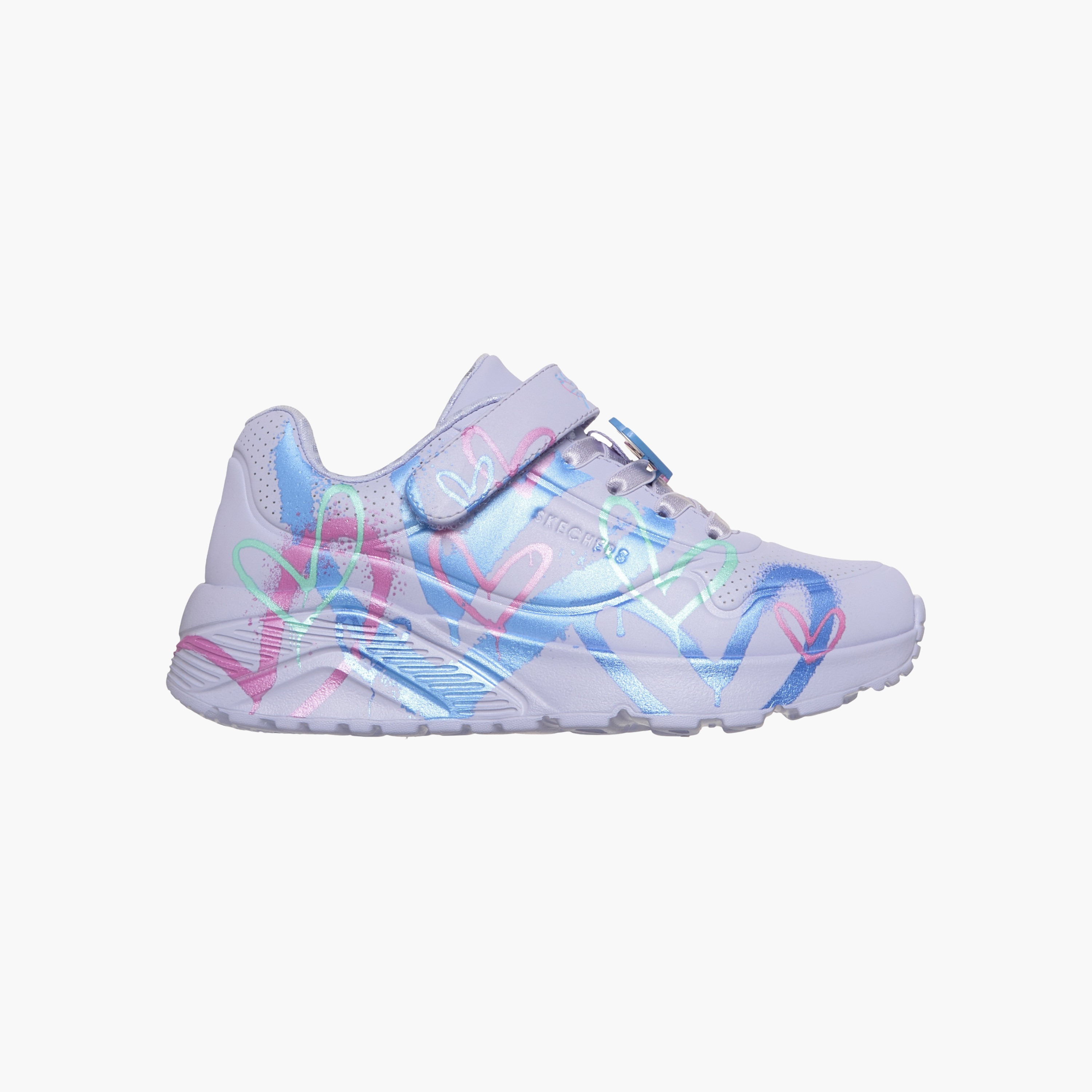 Skechers Girls UNO LITE Hook & Loop Sports Shoes-girls-shoes-sneakers-image-1