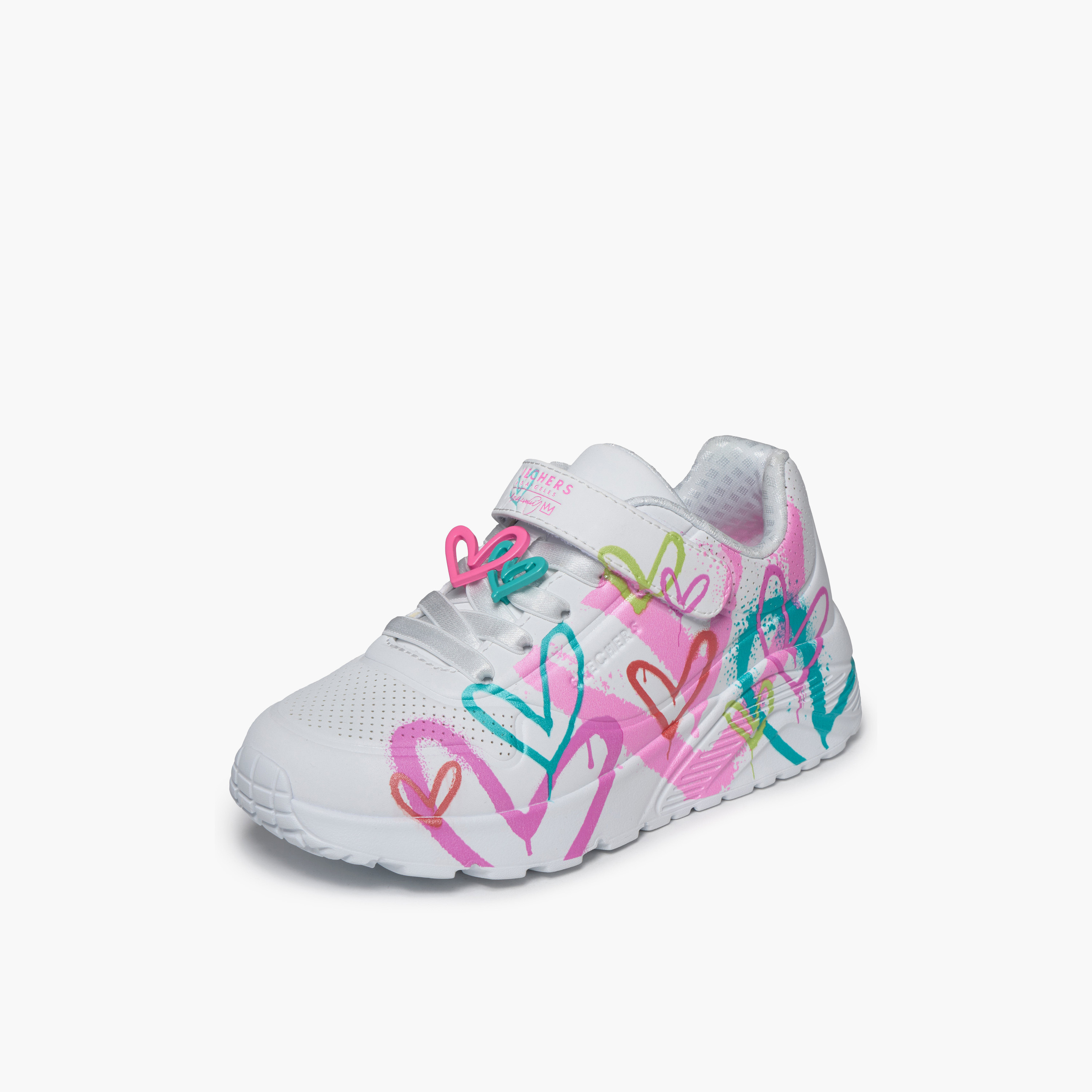 Skechers Girls UNO LITE Hook & Loop Sneakers-sports-girls-shoes-image-4