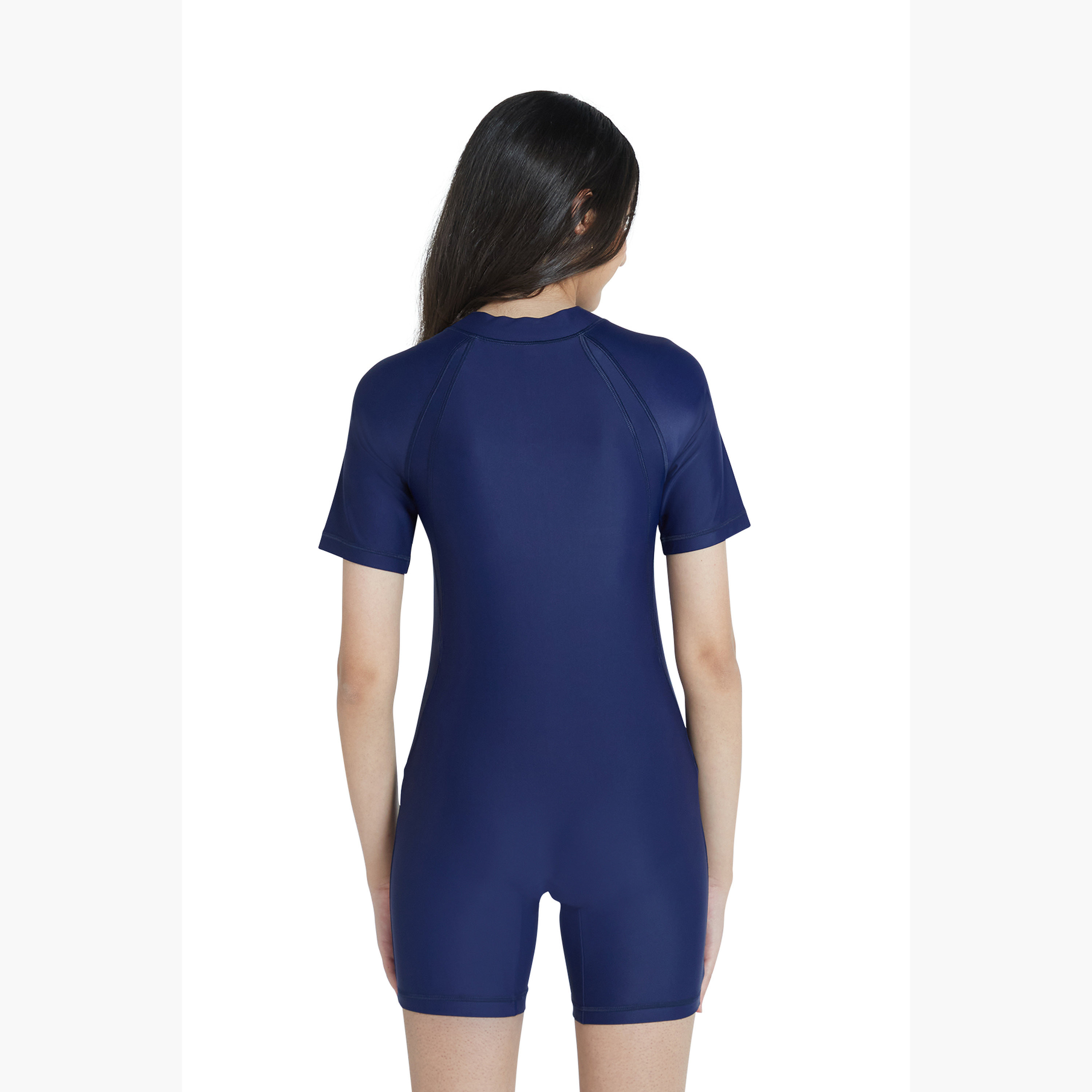 سويجا جيرلز سليم-كيني شورت – سوليد نيفي-girls-clothing-sportswear-swimwear-image-3
