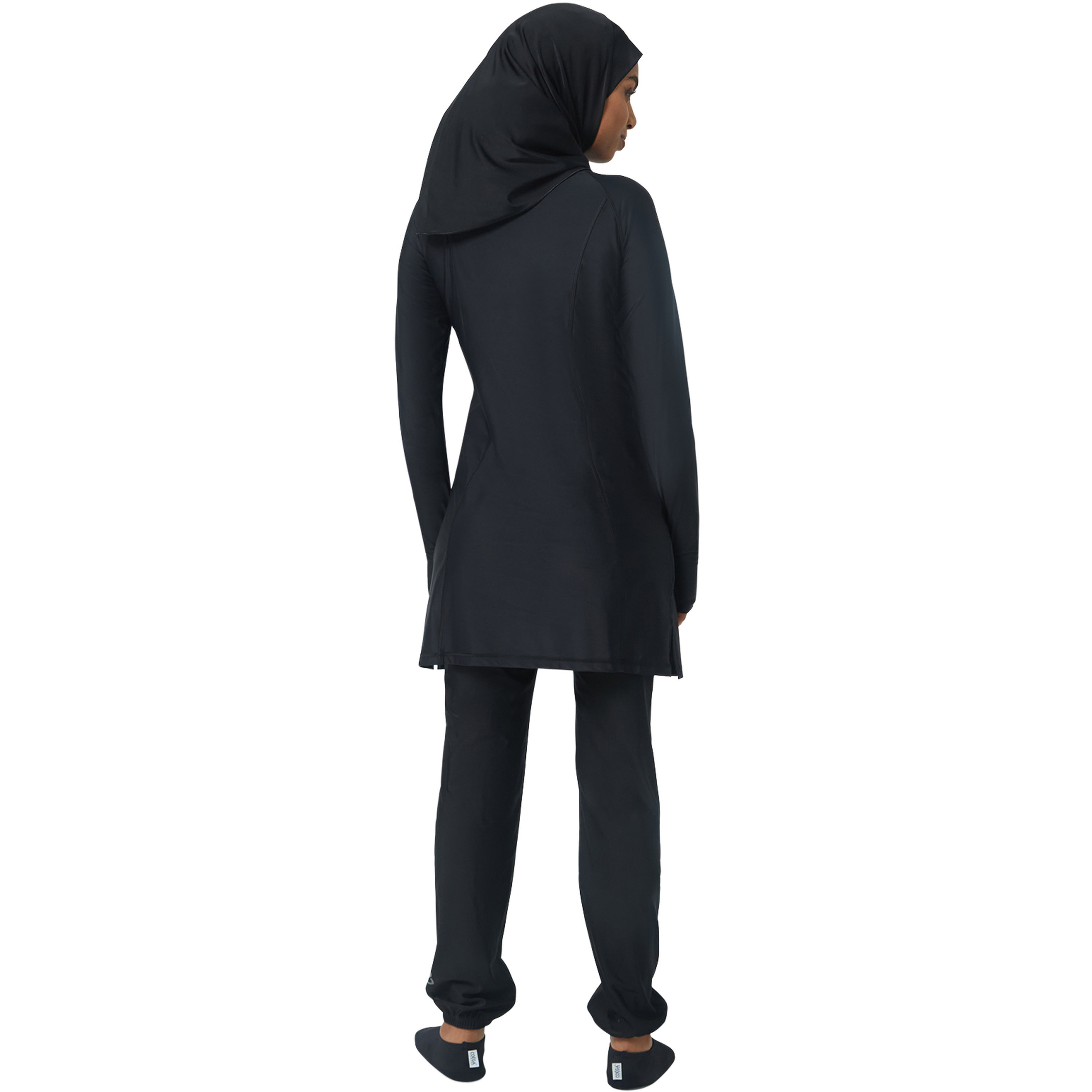 طقم سباحة سيدات من كويغا بثلاث قطع محتشمة مع سحاب – أسود صلب-women-clothing-swimandbeach-swimsuits-image-3