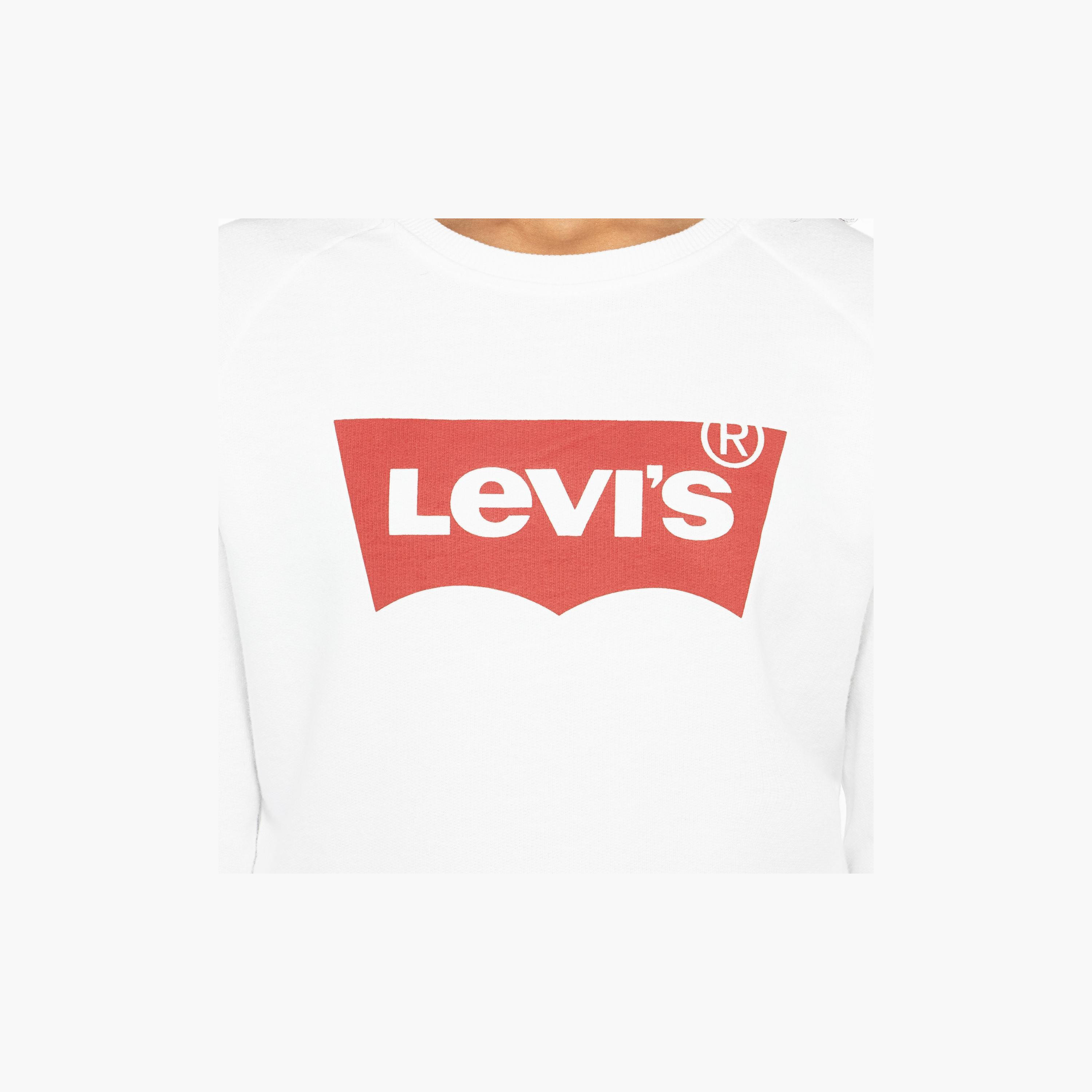 Levi's Logo Printed Crew Neck Sweatshirt-cpkids-clothing-girls-tops-tshirts-image-3