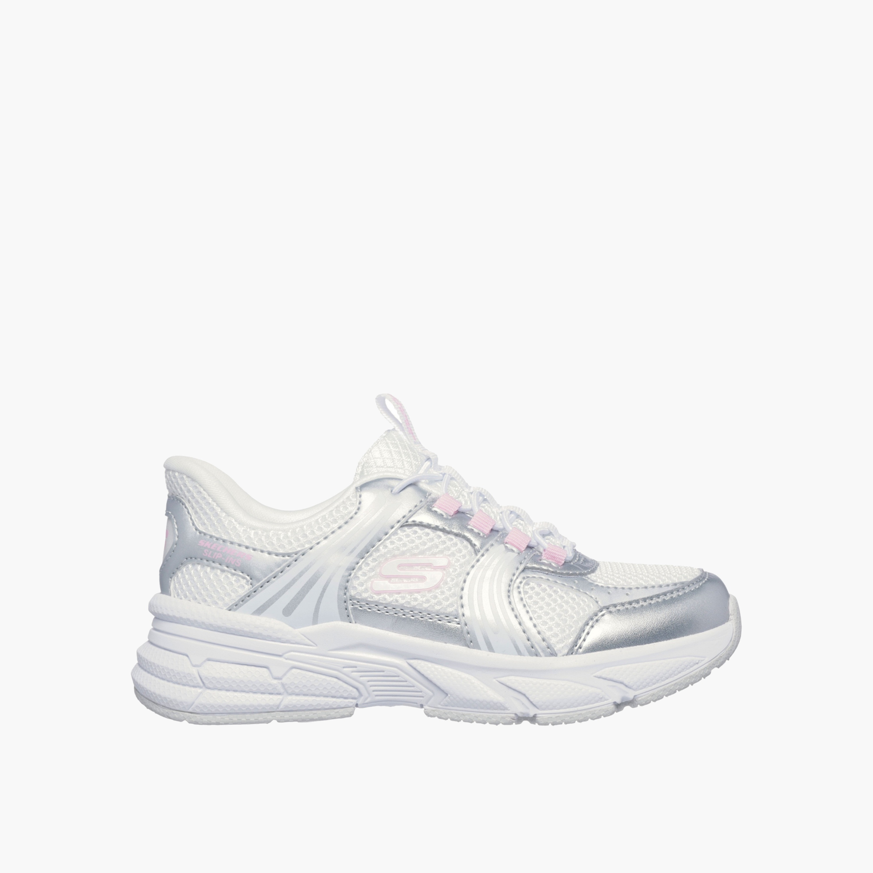 Skechers Girls RETRO-GRAPH Panelled Lace-up Sports Shoes-girls-shoes-sneakers-image-1