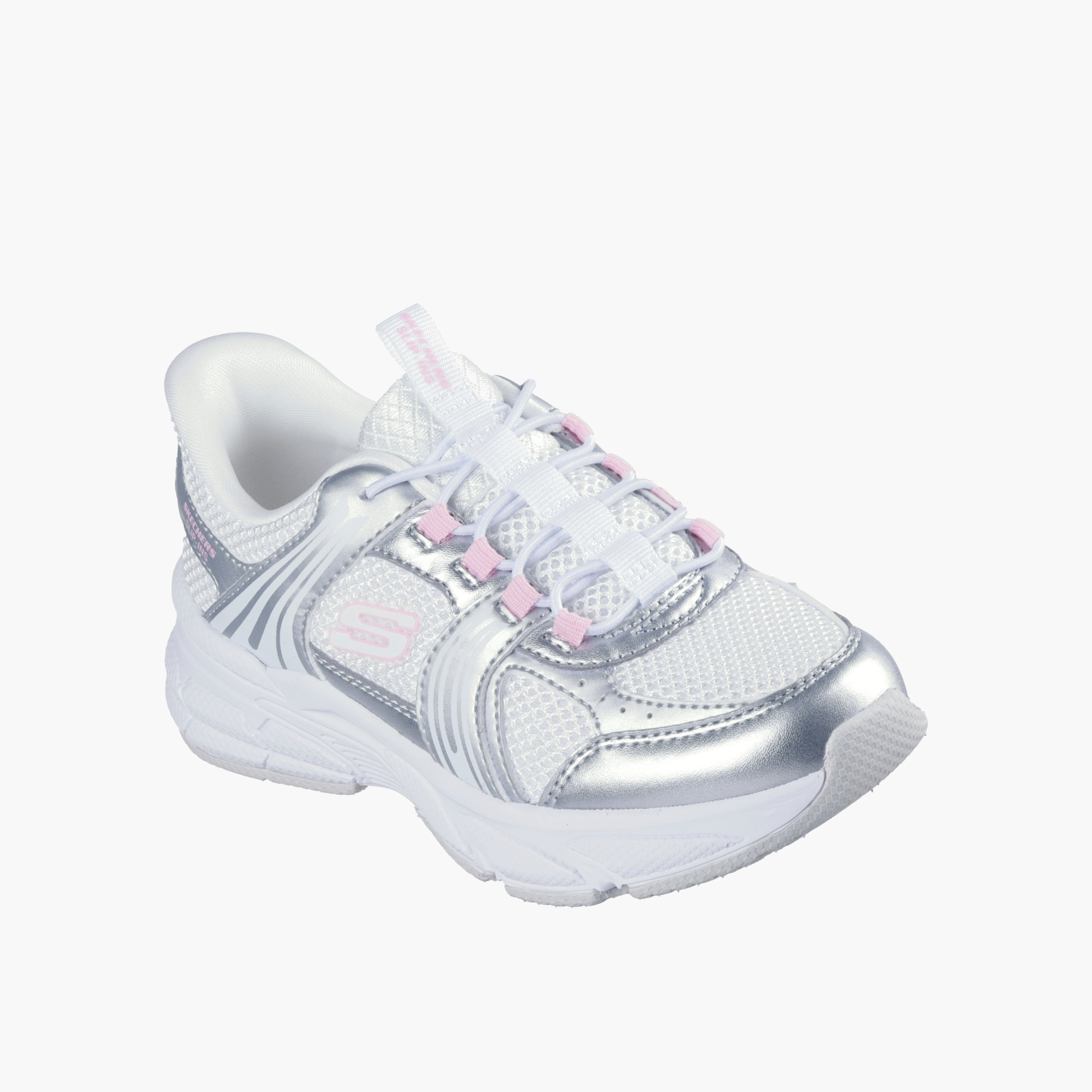 Skechers Girls RETRO-GRAPH Panelled Lace-up Sports Shoes-girls-shoes-sneakers-image-3