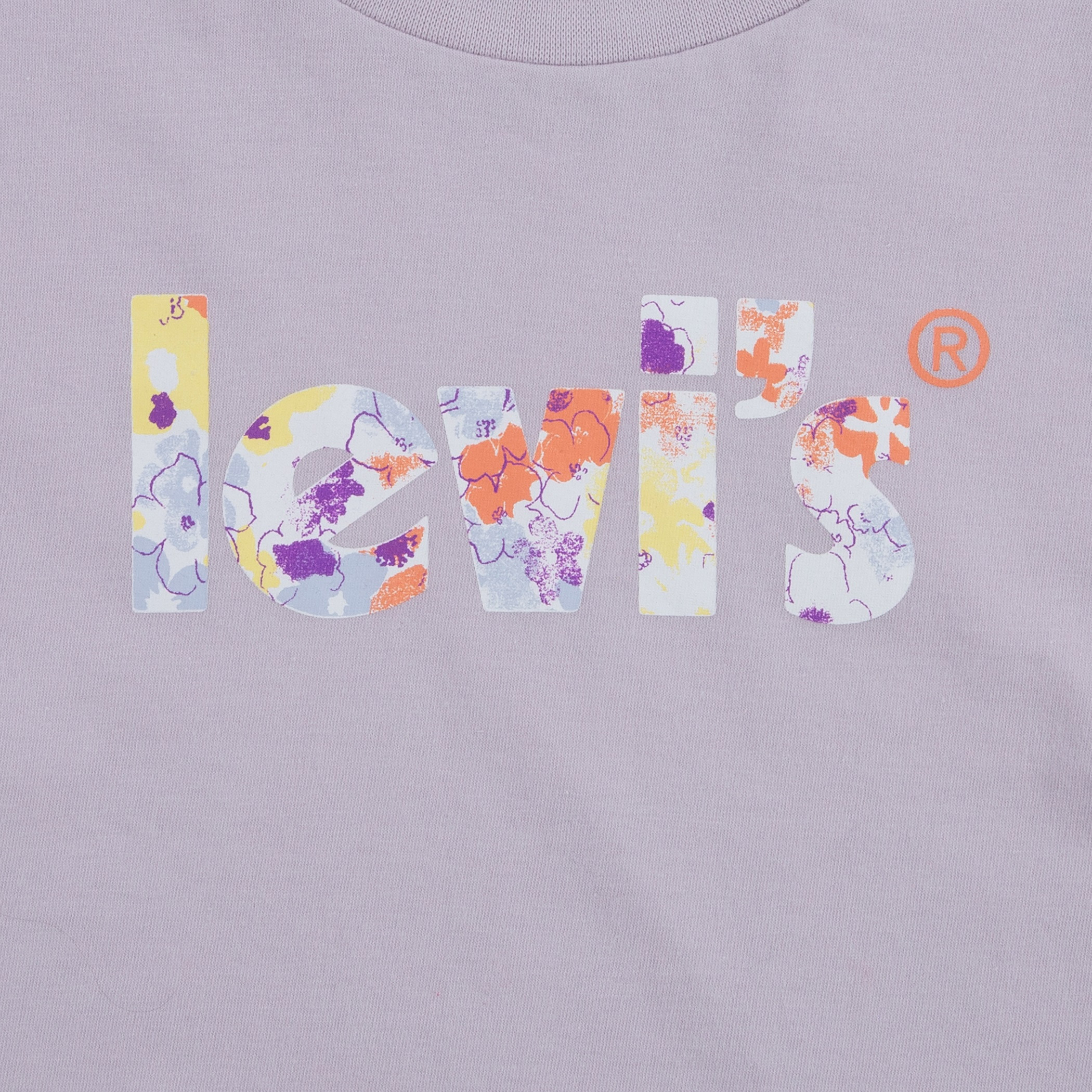Levis Girls Purple Logo Crew Neck Short Sleeves T-Shirt-girls-clothing-blousesandshirts-image-3