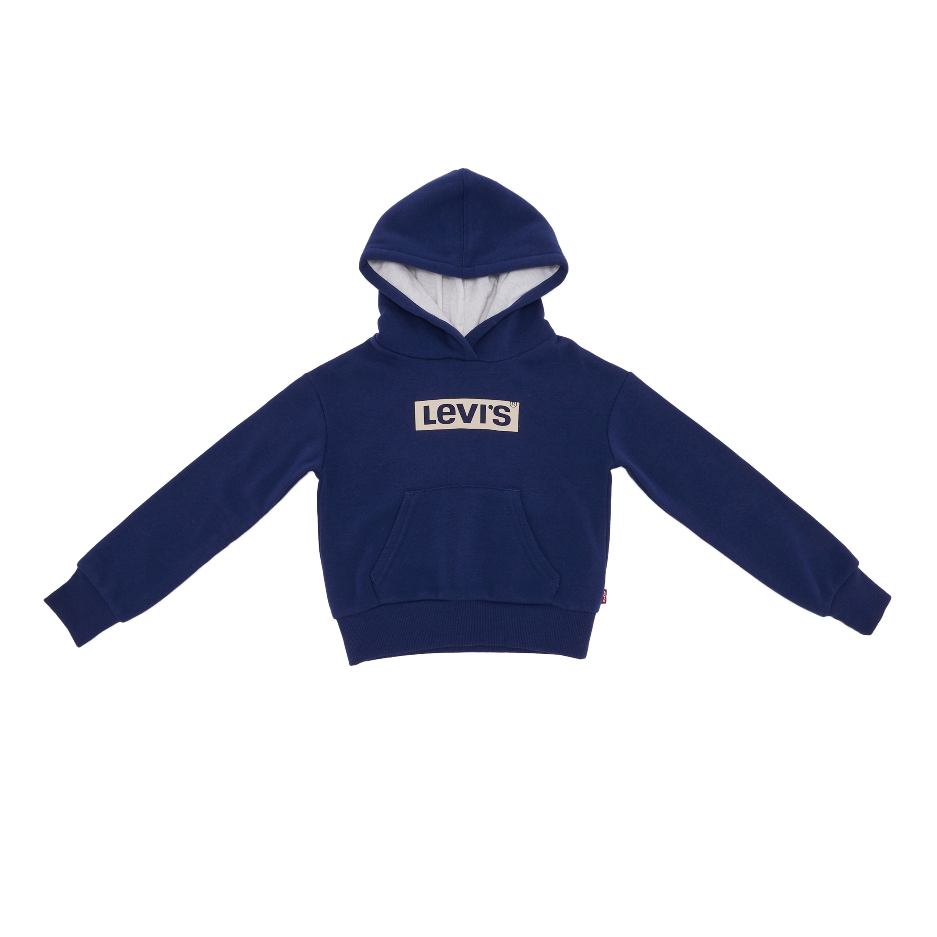 Levi's Girls Navy Blue Logo Kangaroo Pocket Hoodie-girls-clothing-jumpersandcardigans-image-1