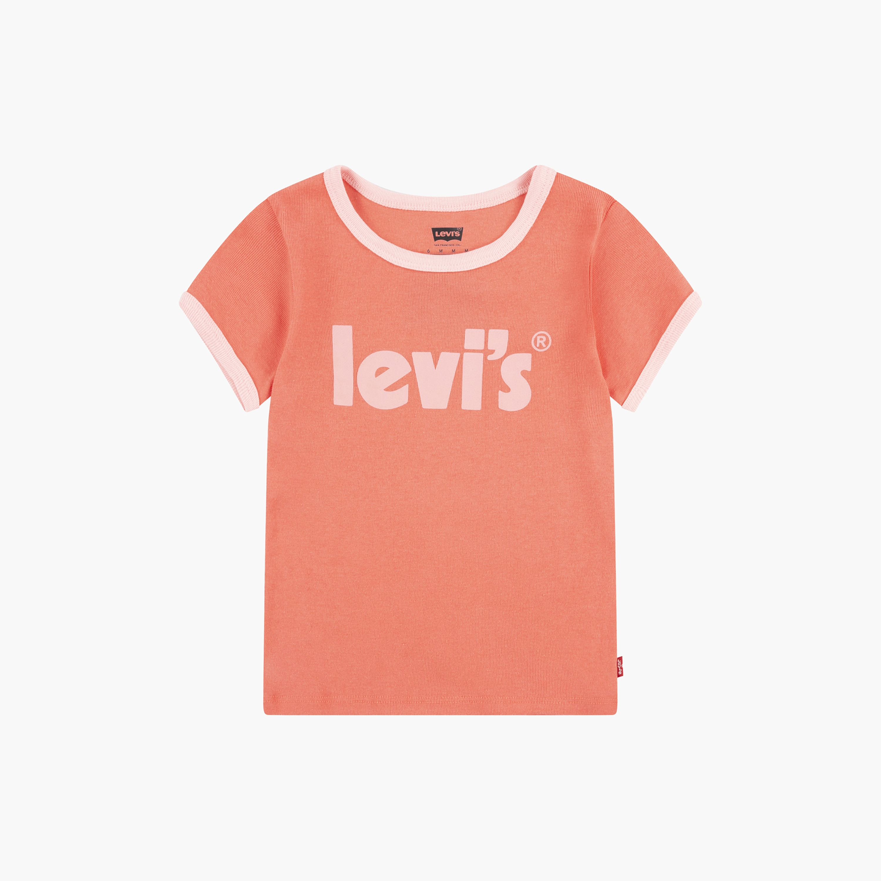 Levi’s Printed T-shirt with Short Sleeves-girls-clothing-tshirts-image-1