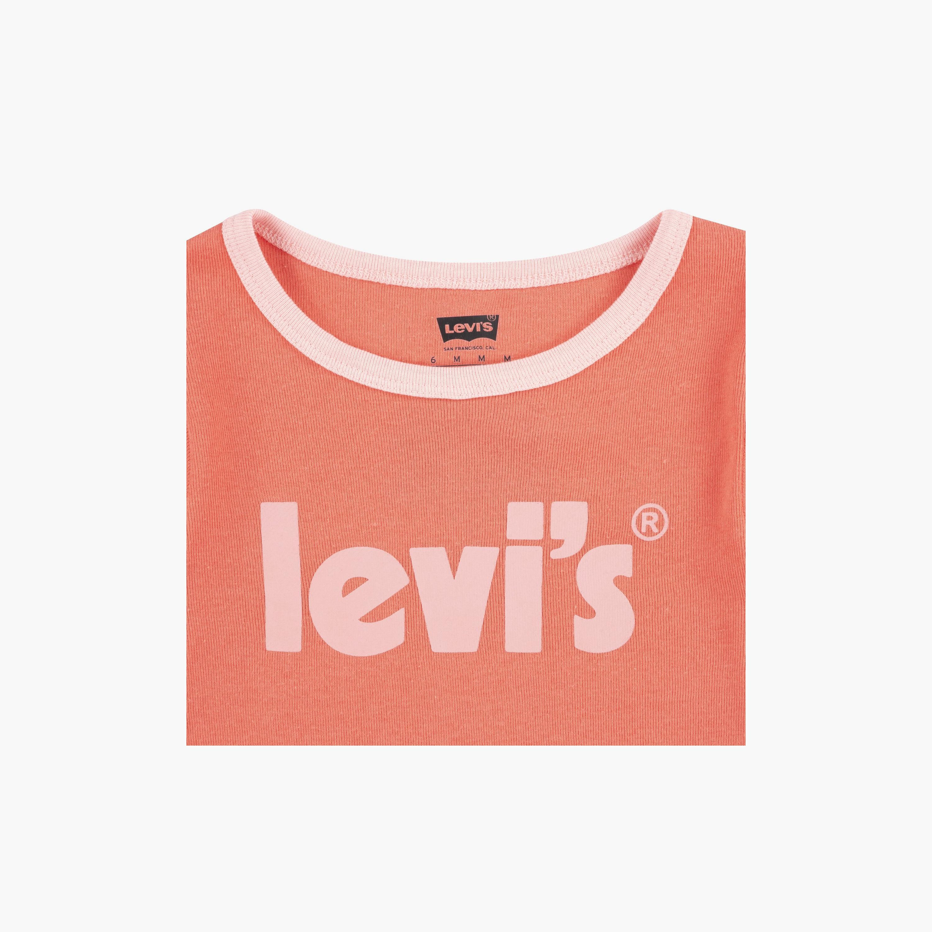 Levi’s Printed T-shirt with Short Sleeves-girls-clothing-tshirts-image-3