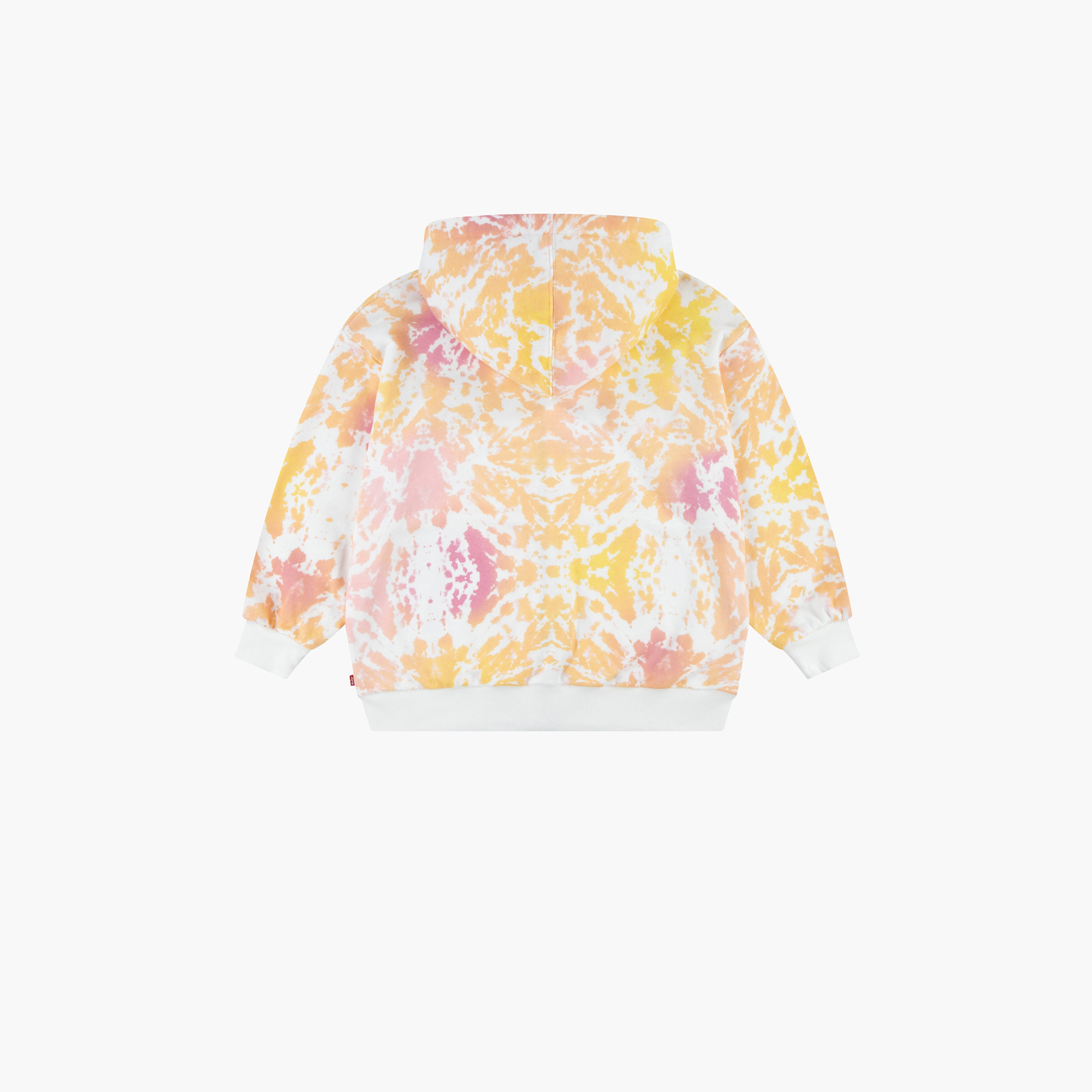 Levi's All-Over Print Zip-Through Hoodie with Long Sleeves-girls-clothing-winterwear-sweatshirts-image-2