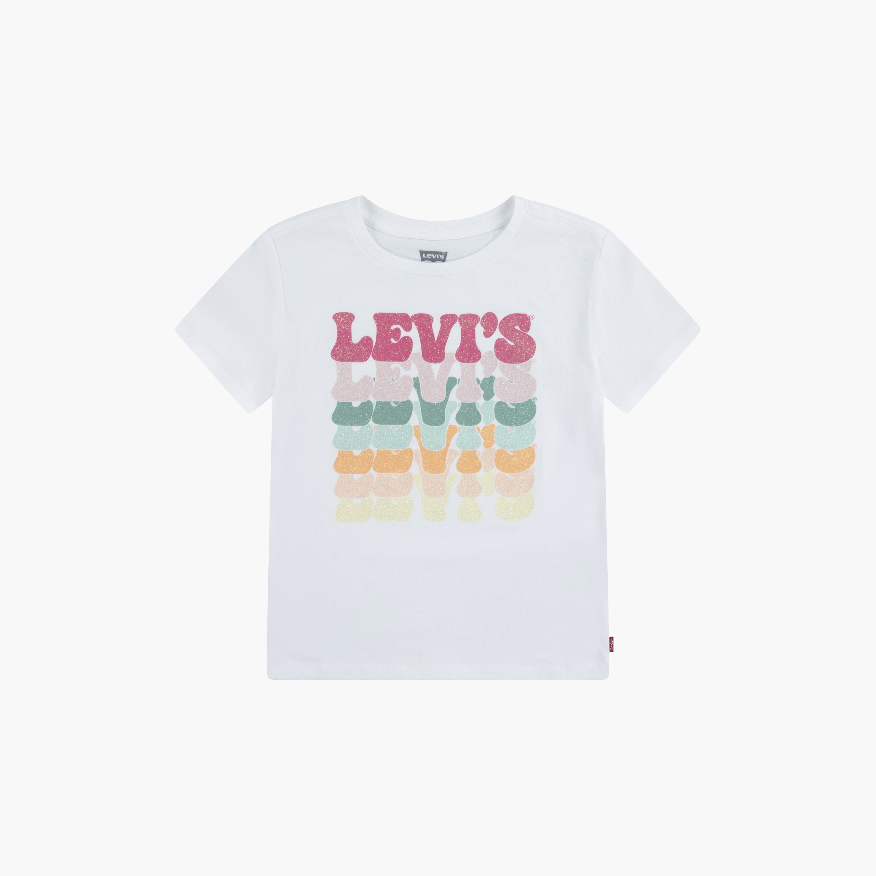 تي شيرت بأكمام قصيرة مطبوع عليه اورجانيك ريترو من ليفايس-girls-clothing-tshirts-image-1