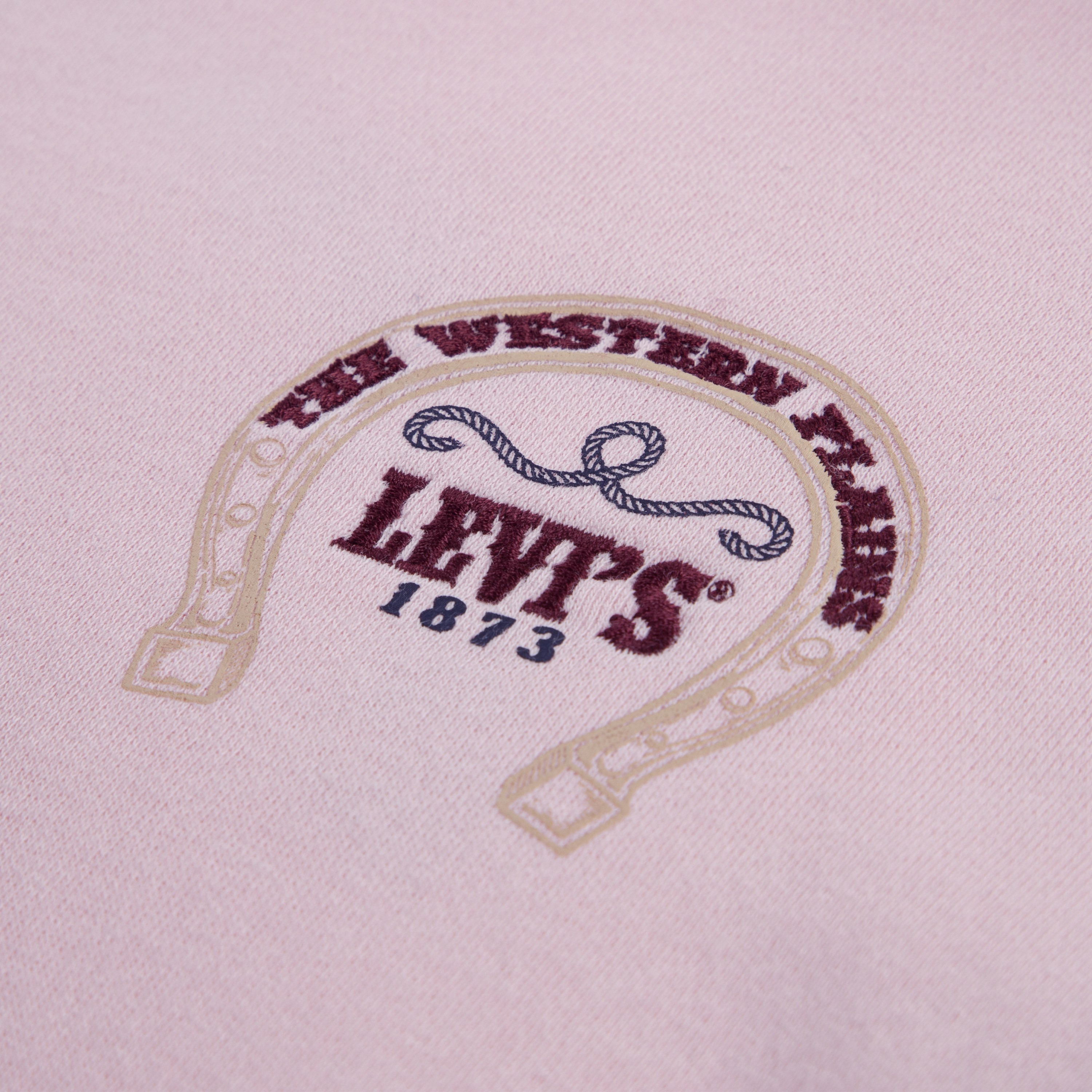 Levi’s Printed Hooded Sweatshirt with Frill Details-girls-clothing-sweatshirts-image-4
