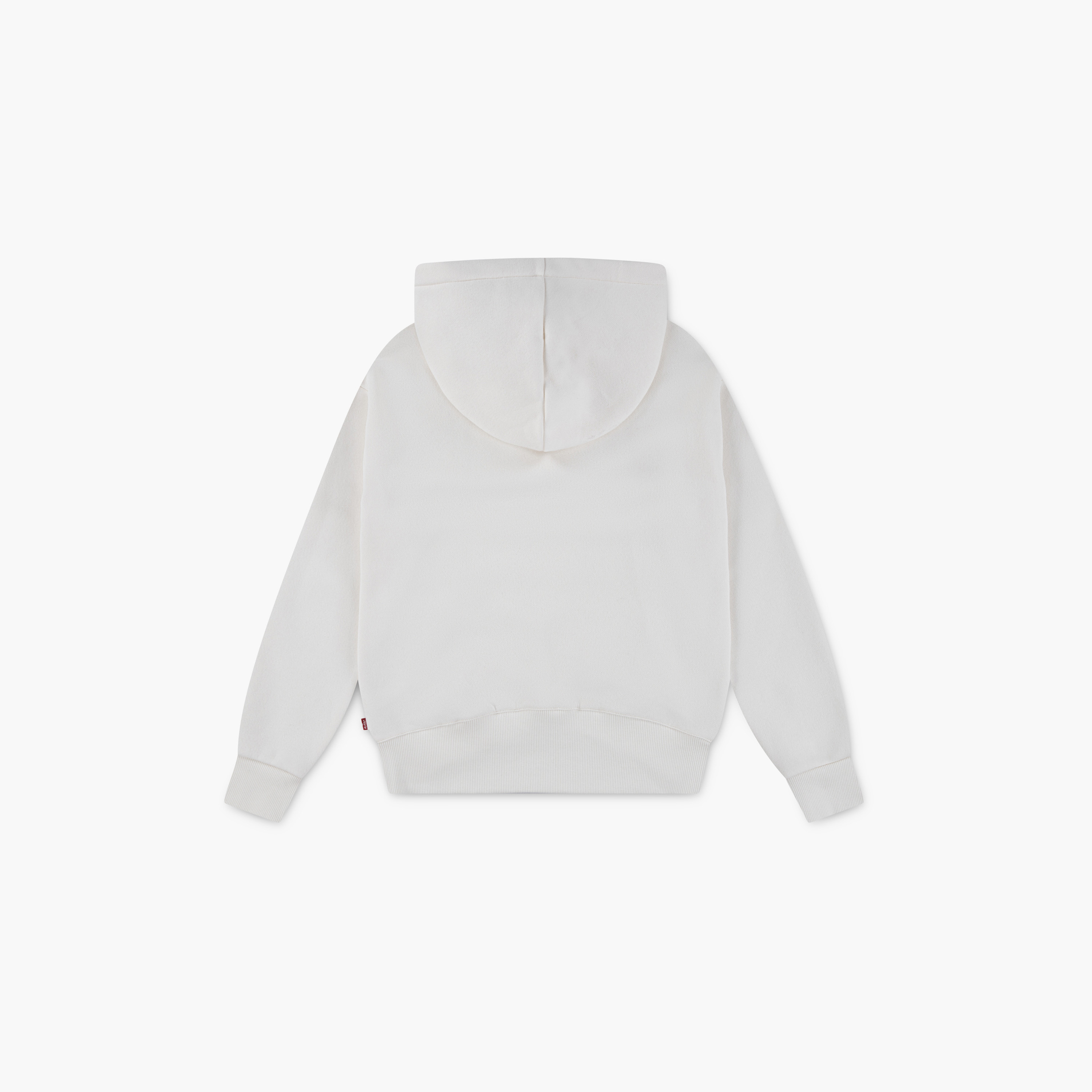 Levi’s Solid Hooded Sweatshirt with Batwing Patch-girls-clothing-sweatshirts-image-2