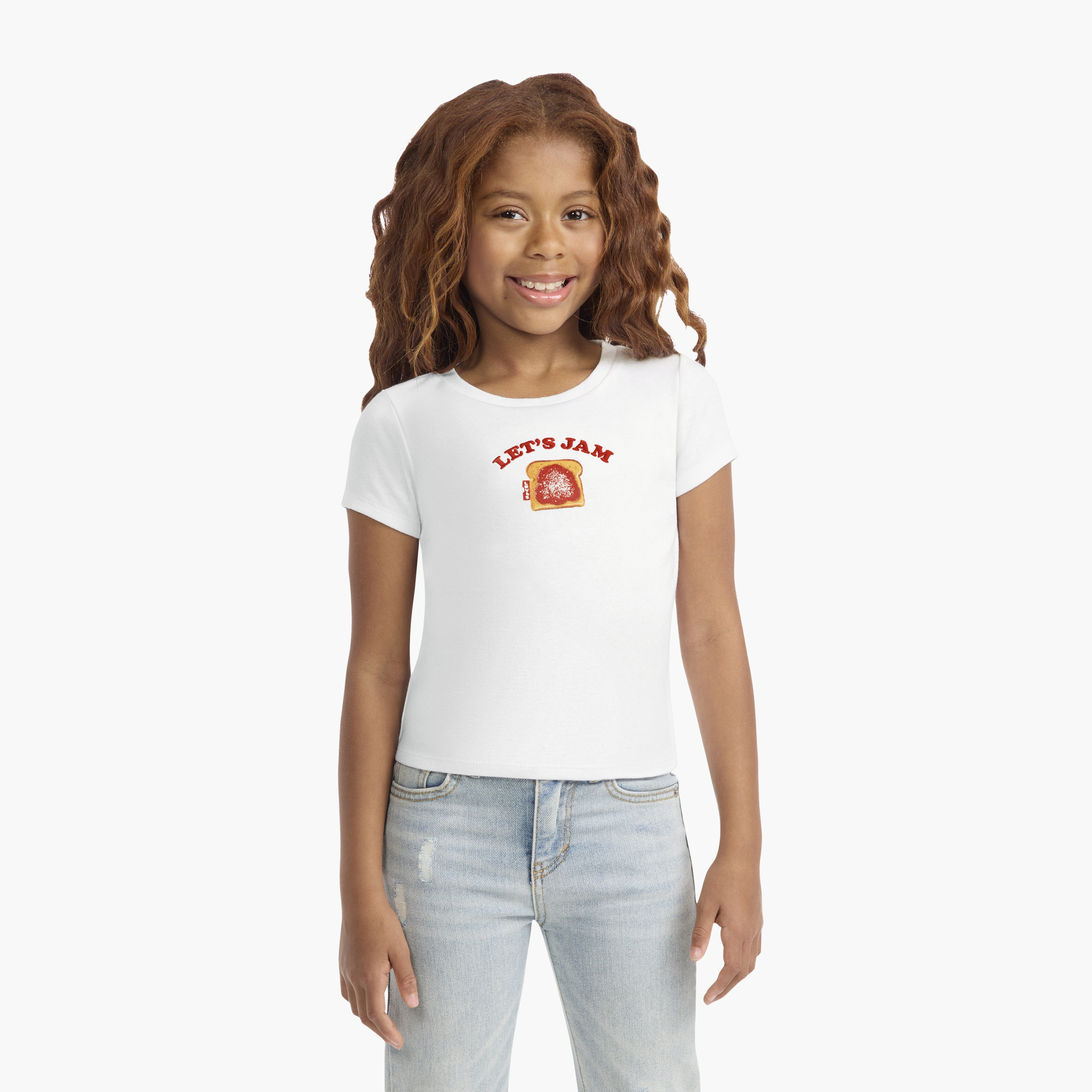 Levi's LVG Rib Meet & Greet Jam Printed T-Shirt-girls-clothing-tshirts-image-1
