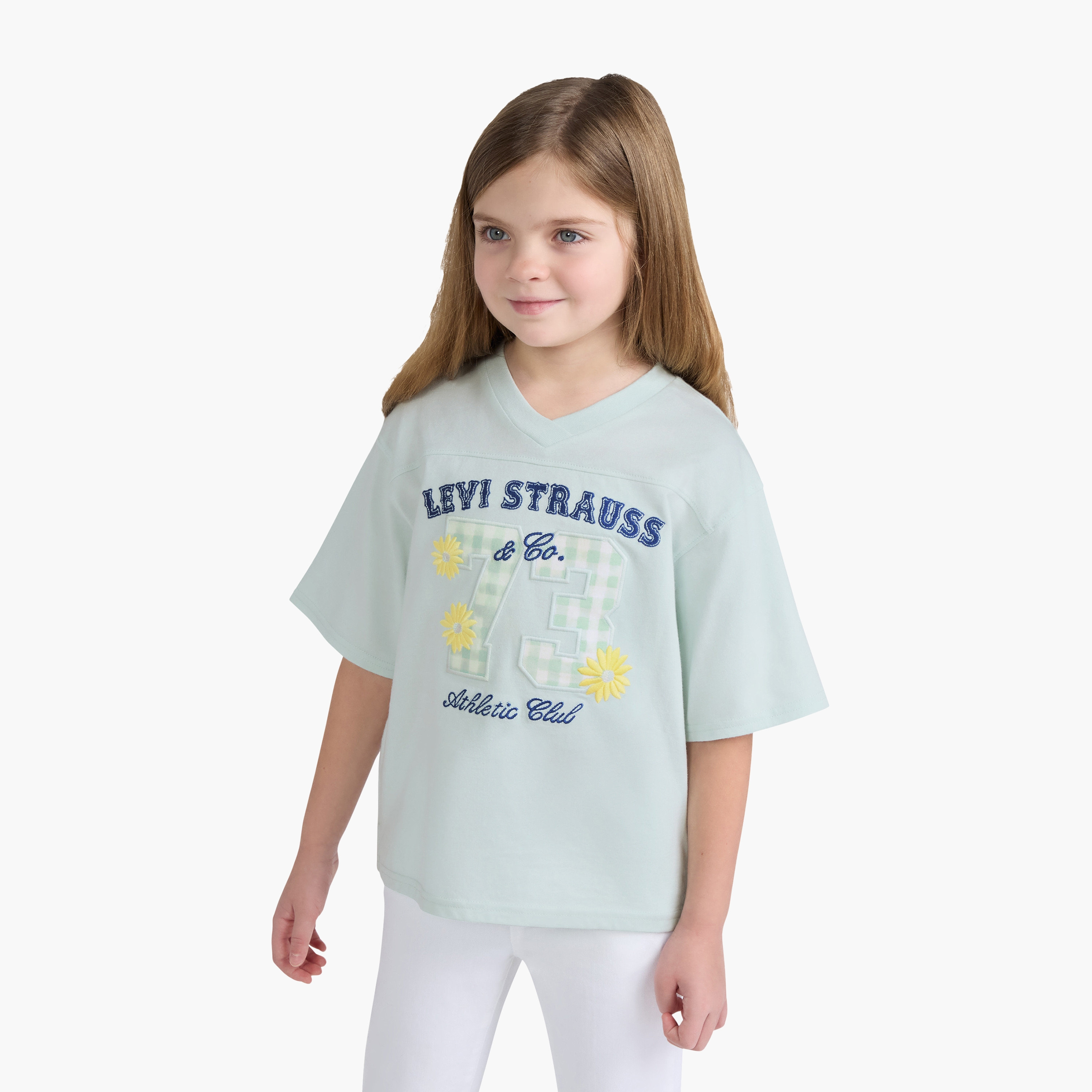 Levi's LVG Football Oversized T-Shirt-girls-clothing-tshirts-image-1