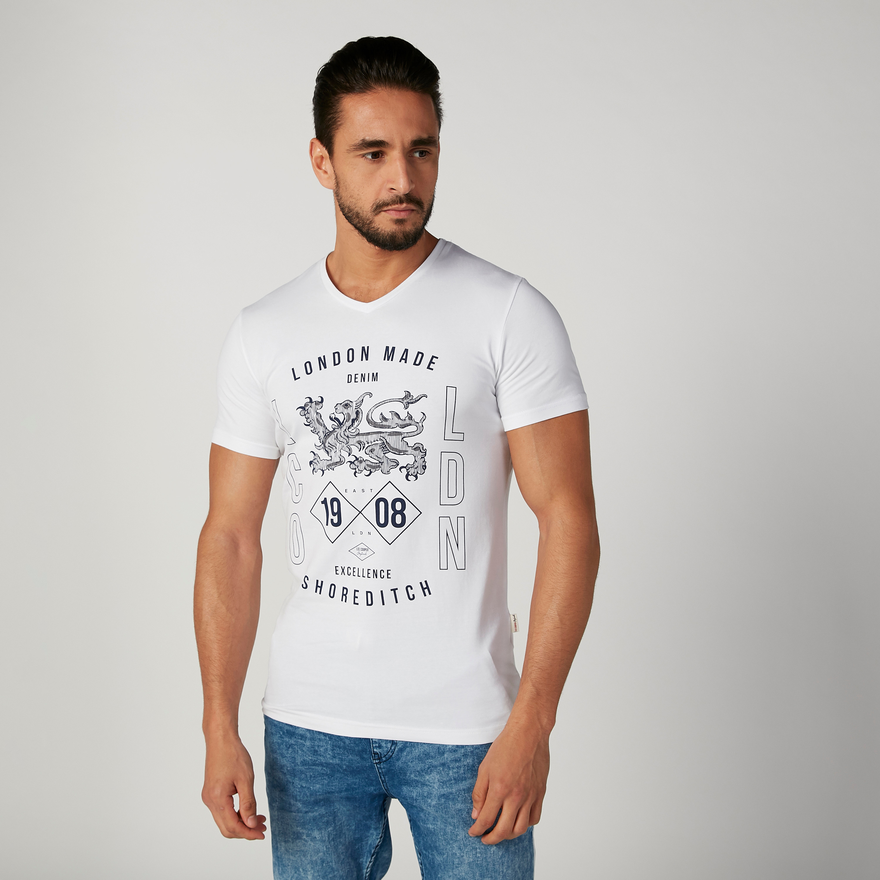 Shop Lee Cooper Graphic Printed T-shirt 