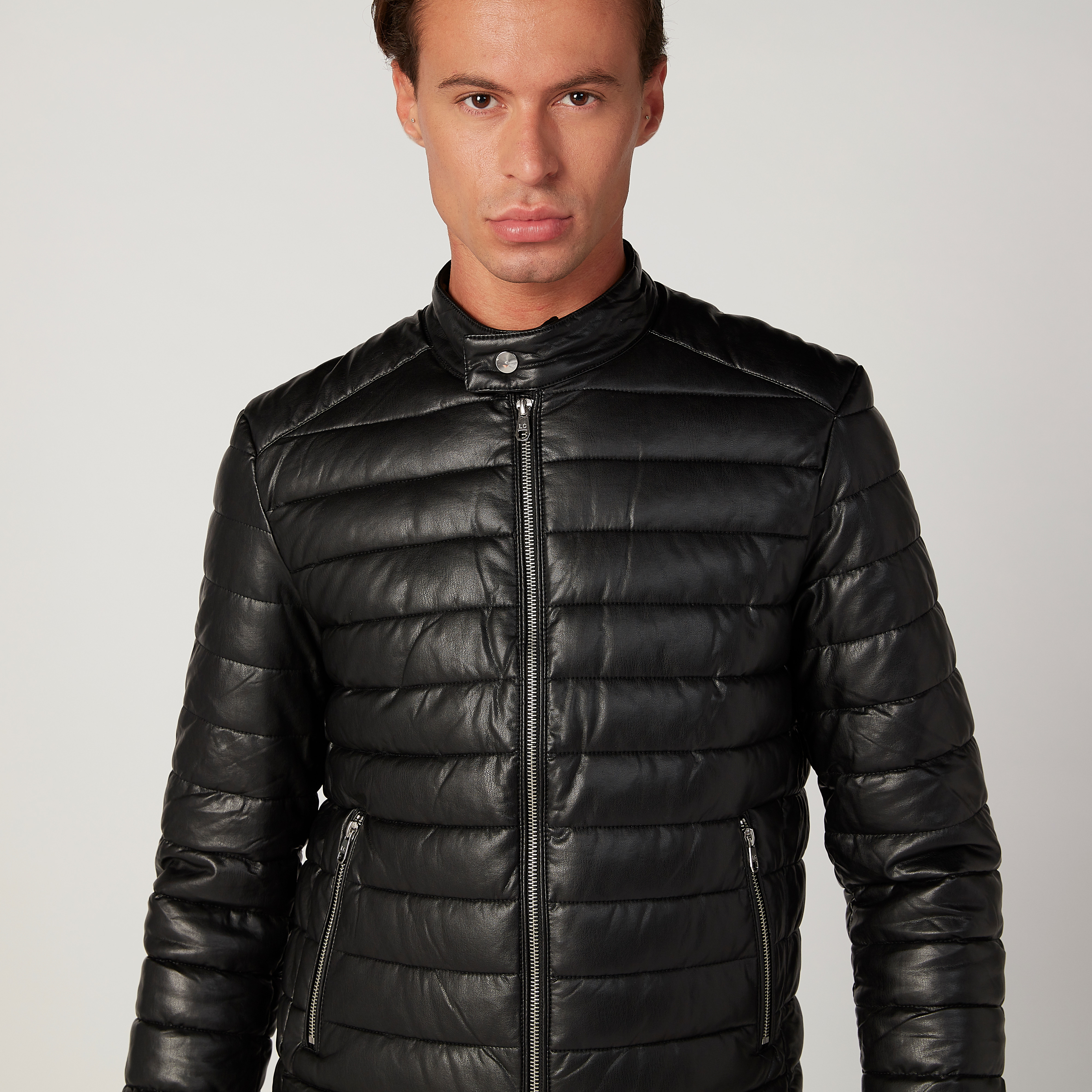 Shop Lee Cooper Quilted Jacket with Long Sleeves and Pocket Detail Online Splash Kuwait