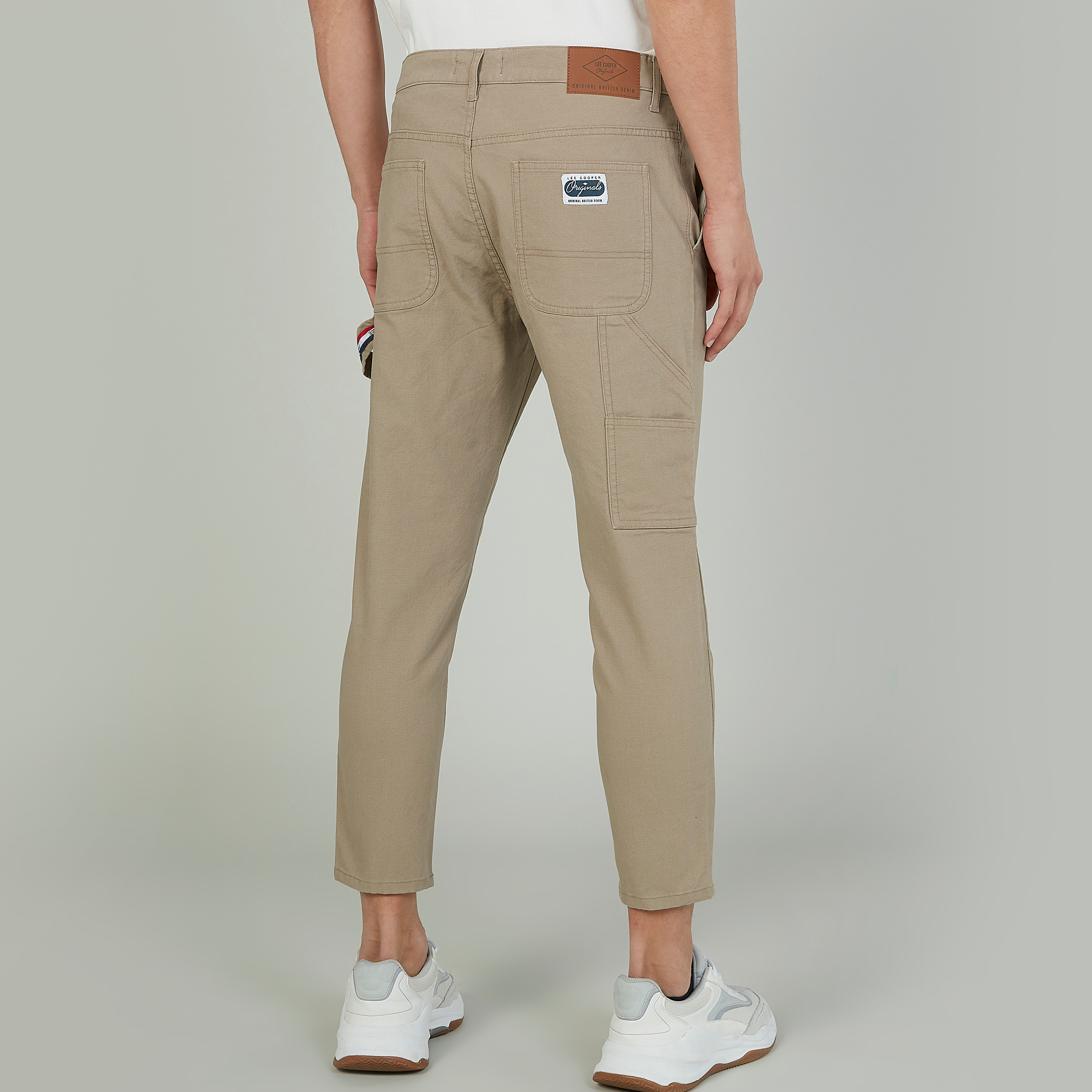 Buy Lee Cooper Solid Trousers with Pockets | Splash UAE