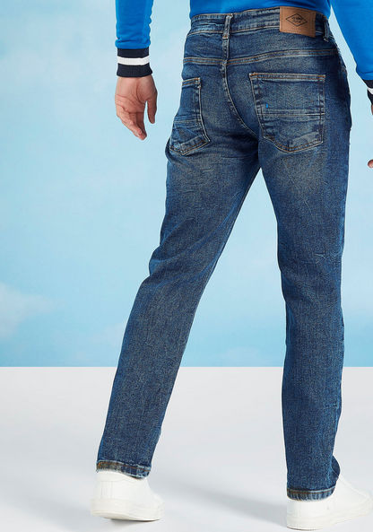 Lee Cooper Full Length distressed Jeans with Pocket Detail